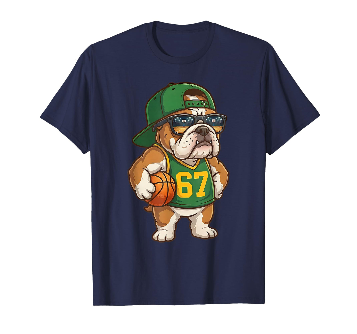 Bulldog Basketball 67 Gen Alpha Slang Sports Dog Boys Kids T-Shirt
