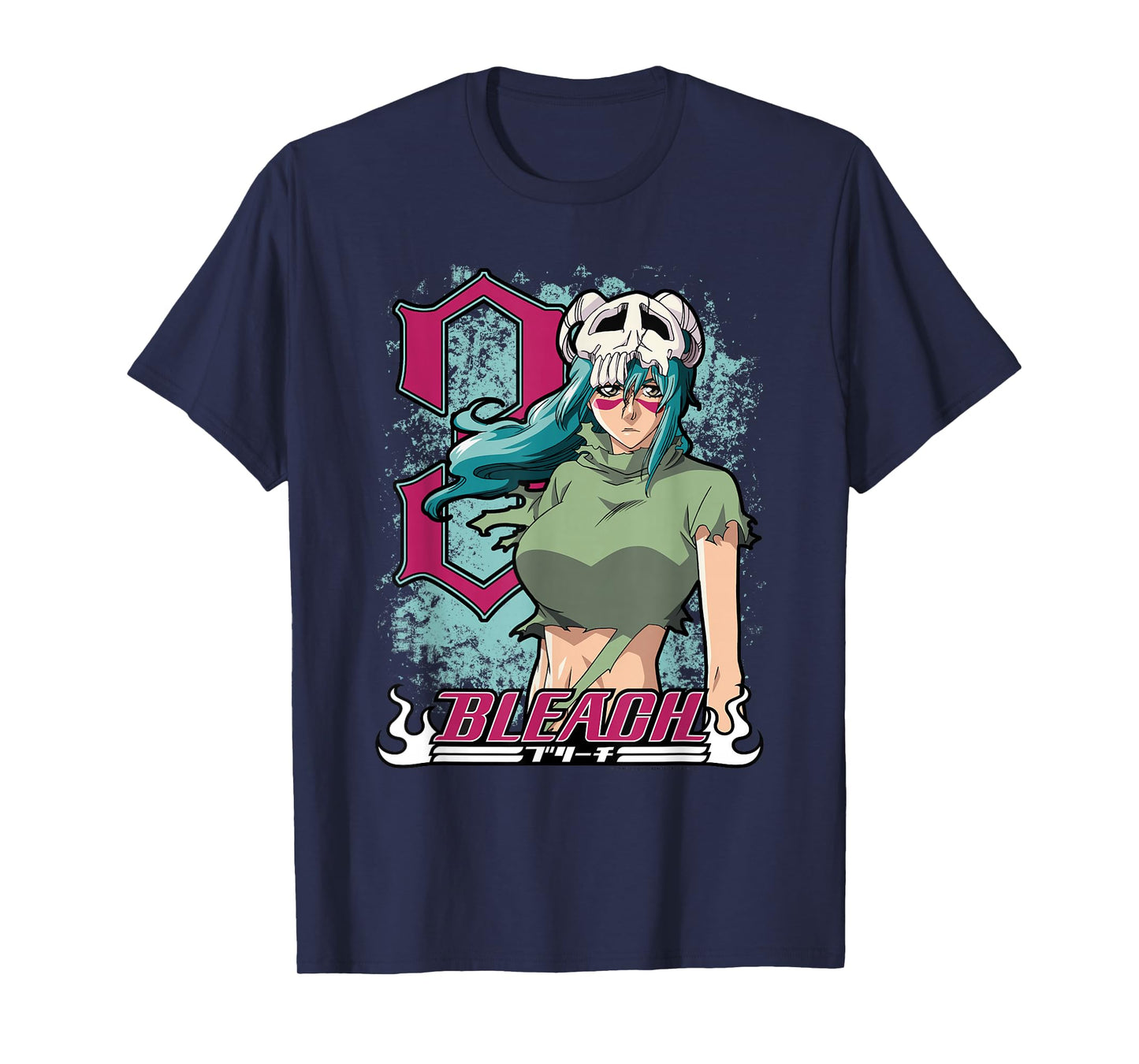 Bleach Neliel 3 with Splatter and Logo Anime T-Shirt