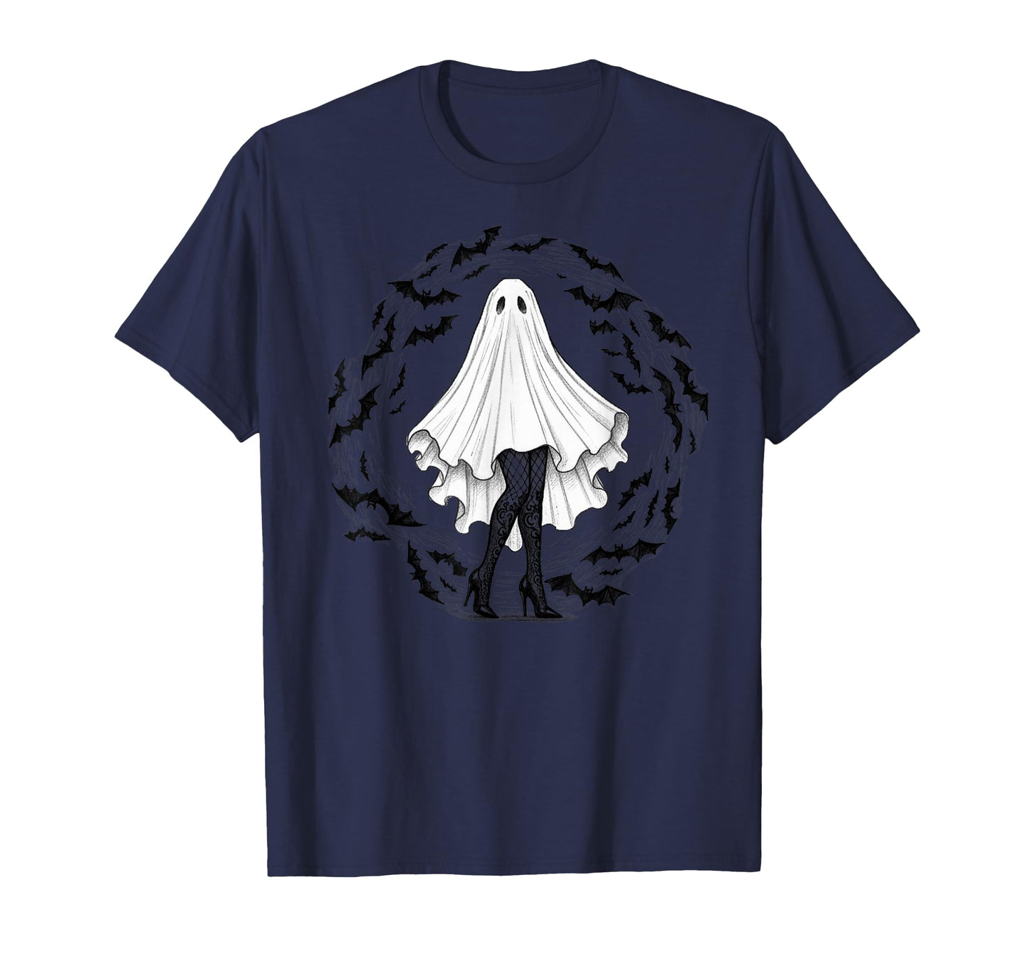 Ghost Costume Fun Spooky Season Design for Halloween Lovers T-Shirt