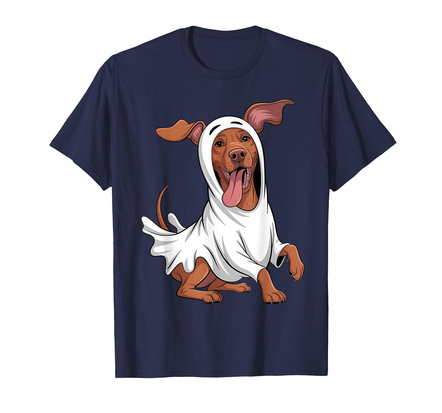 Vizsla Ghost Pumpkin Halloween Fall Dog Lover Women Men T-Shirt