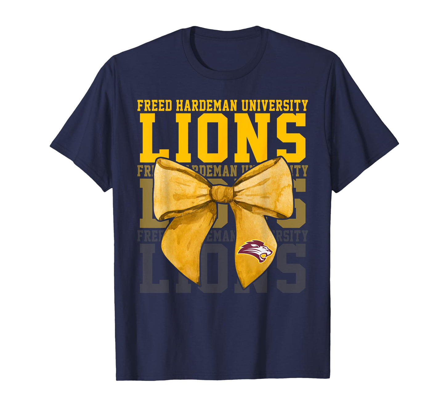 Freed-Hardeman University Lions Bow Vintage Athletics Girls T-Shirt