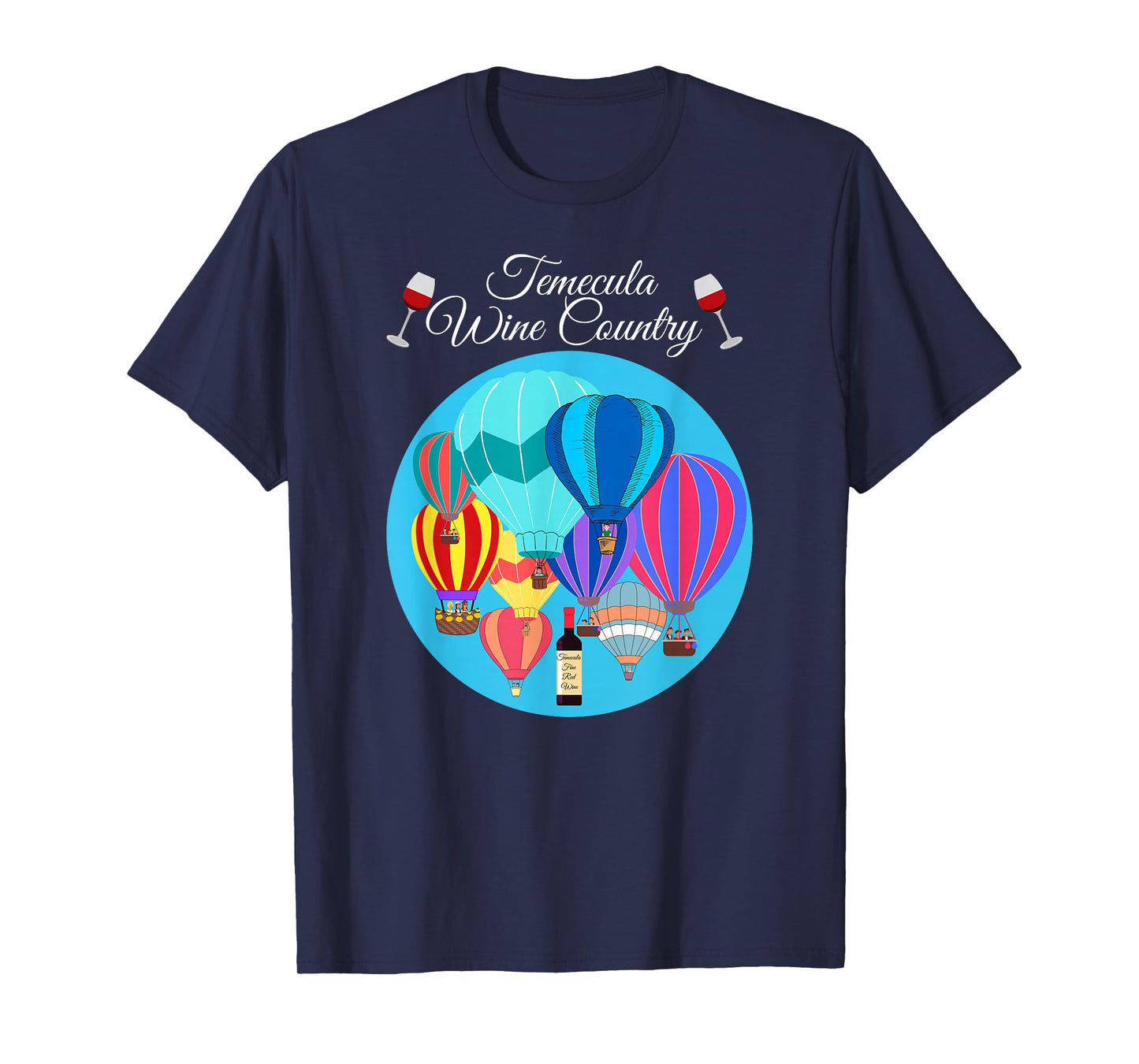 Temecula Wine Country balloon Women colorful Tee T-Shirt