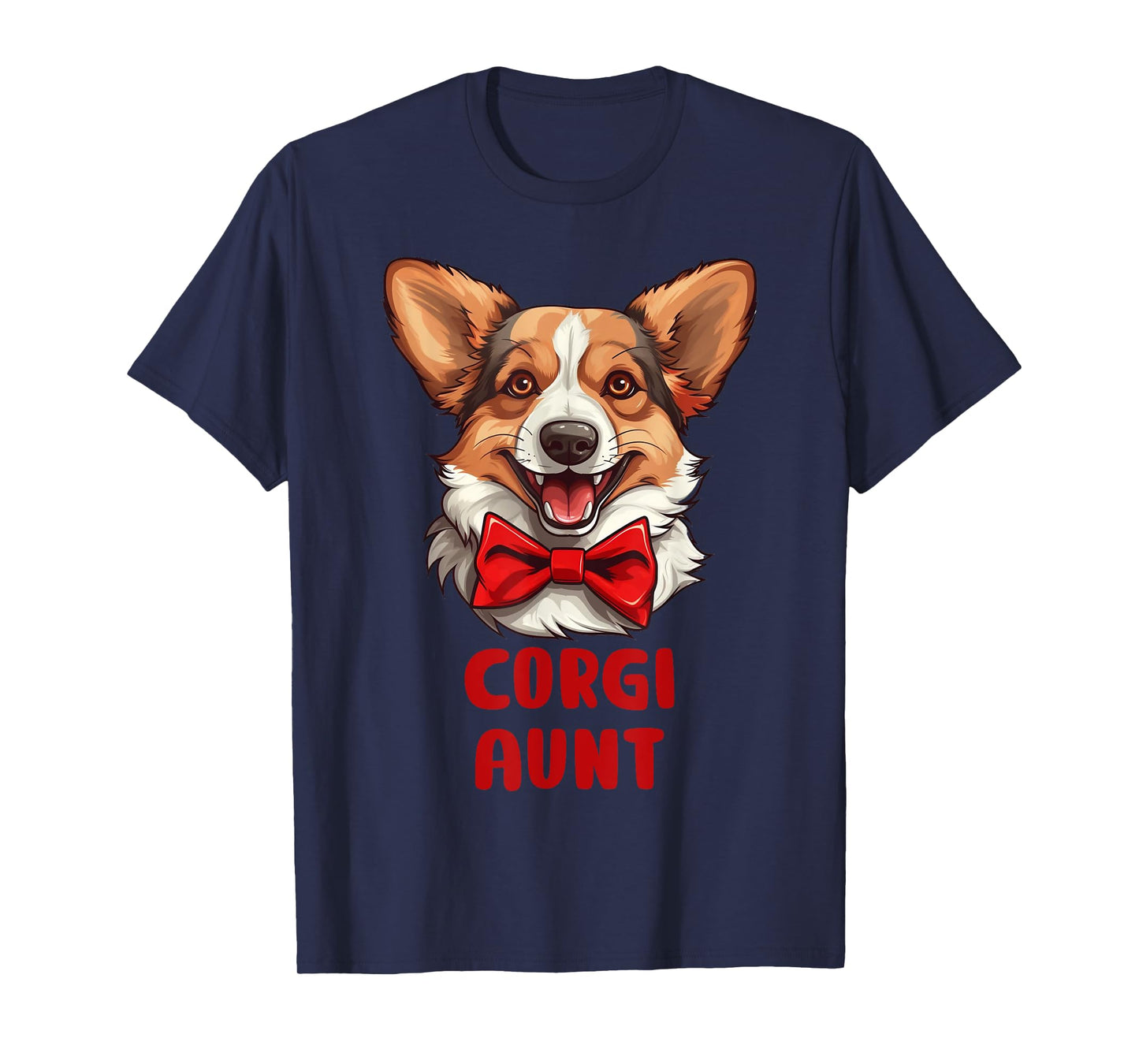 Cute Corgi Aunt Dog Lovers Gift Funny Puppy Corgi Owner T-Shirt