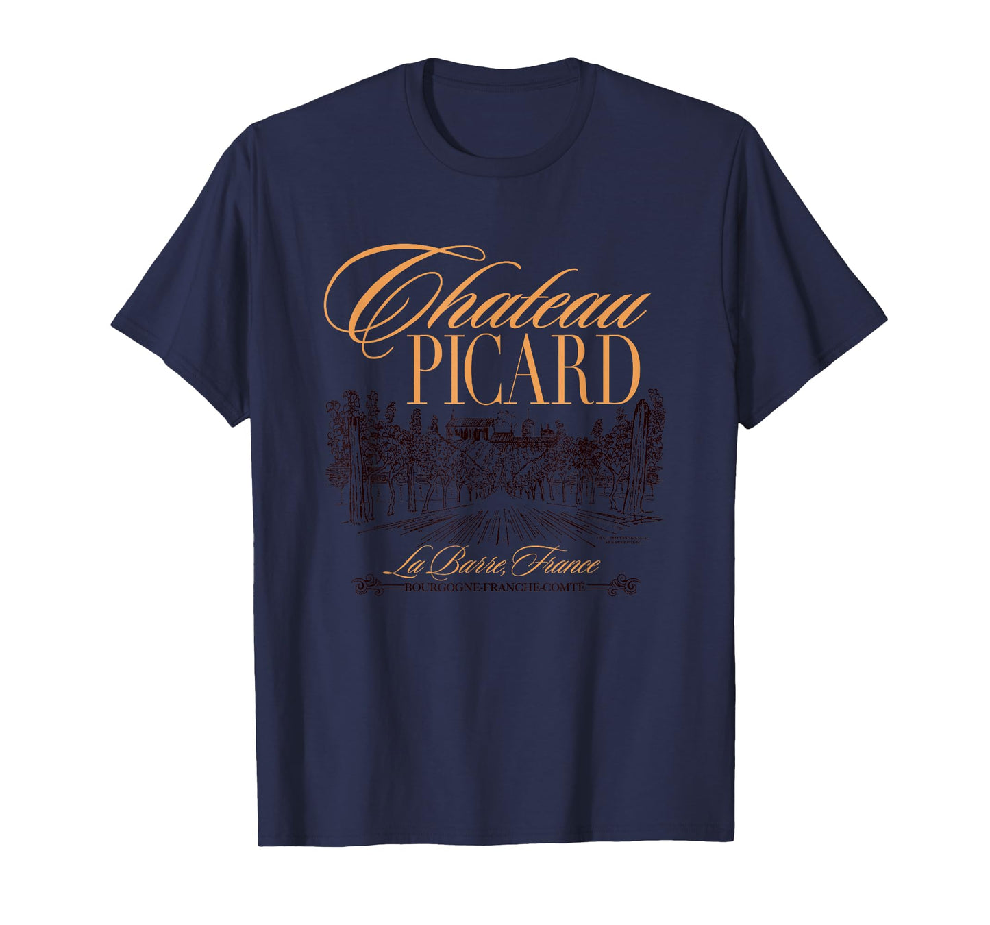 Star Trek: Picard Chateau Picard Vintage French Country Logo T-Shirt