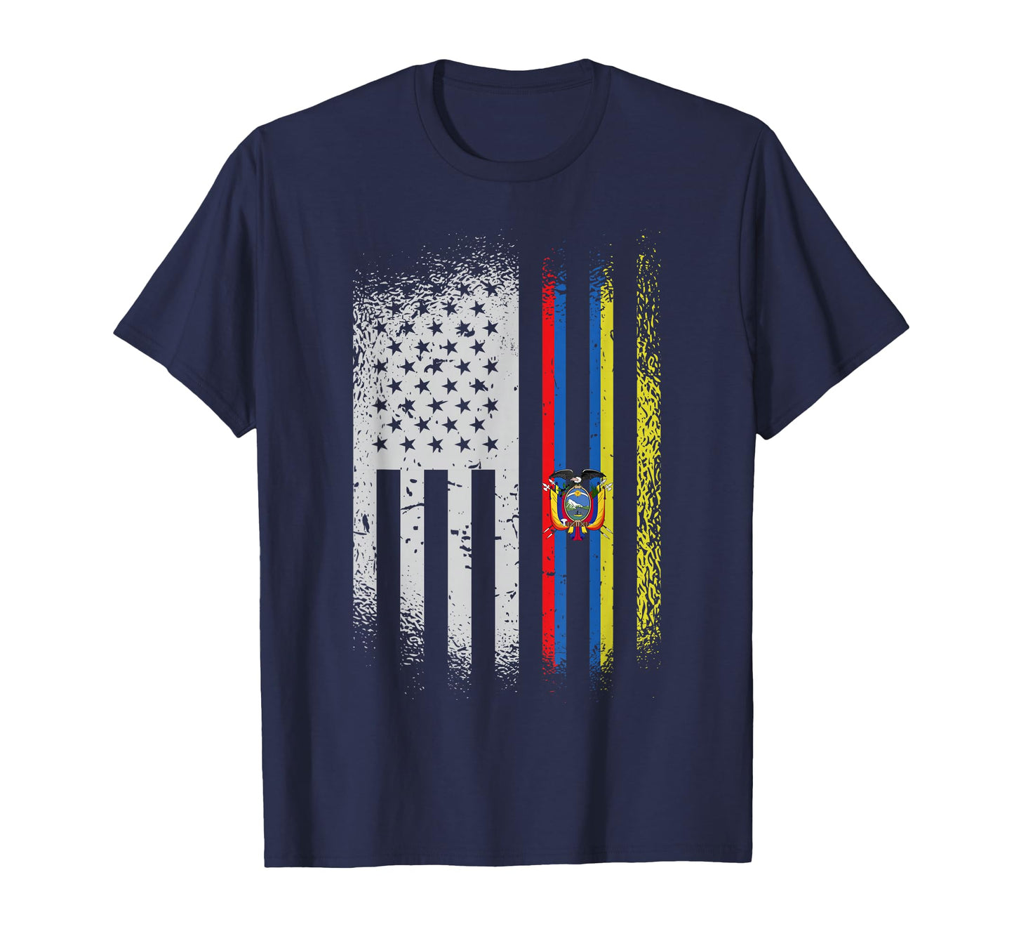 USA Ecuador Flag Ecuadorian American People Heritage Roots T-Shirt
