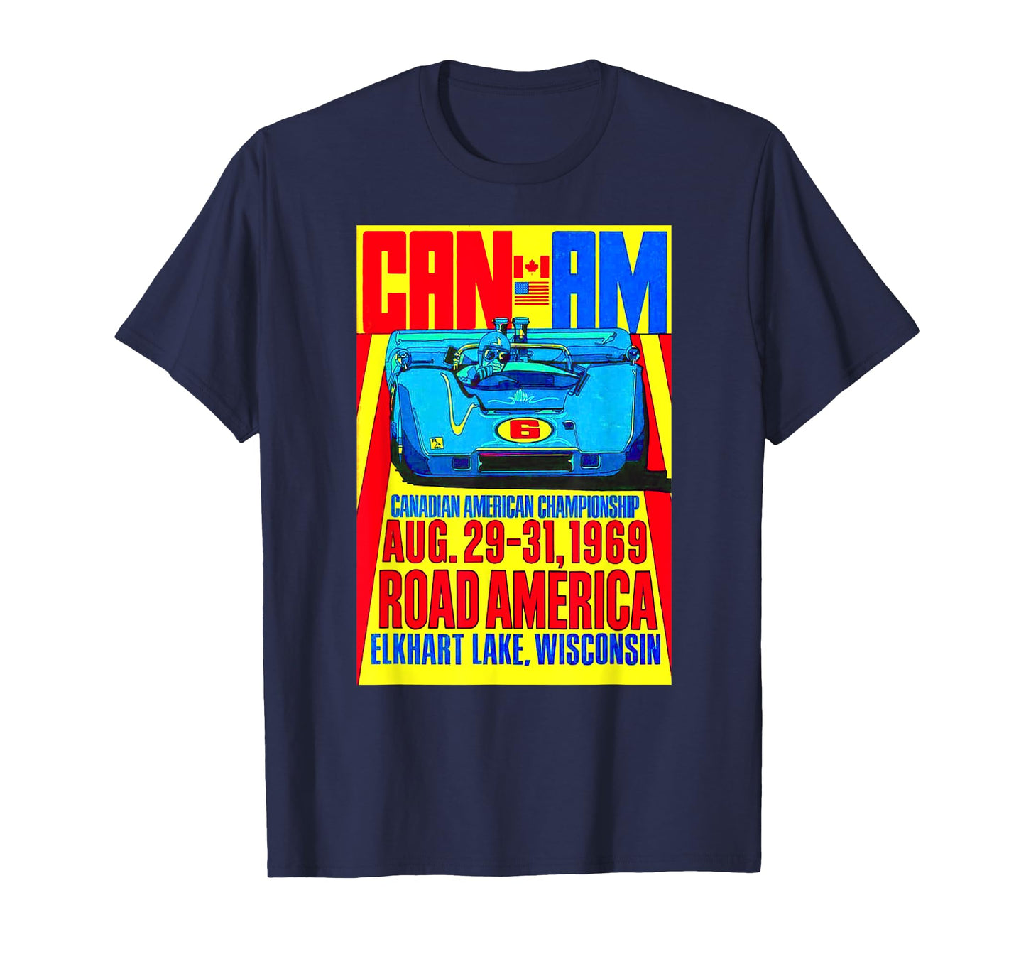 Historic Racing Can AM 1969 Road America Elkhart Lake T-Shirt