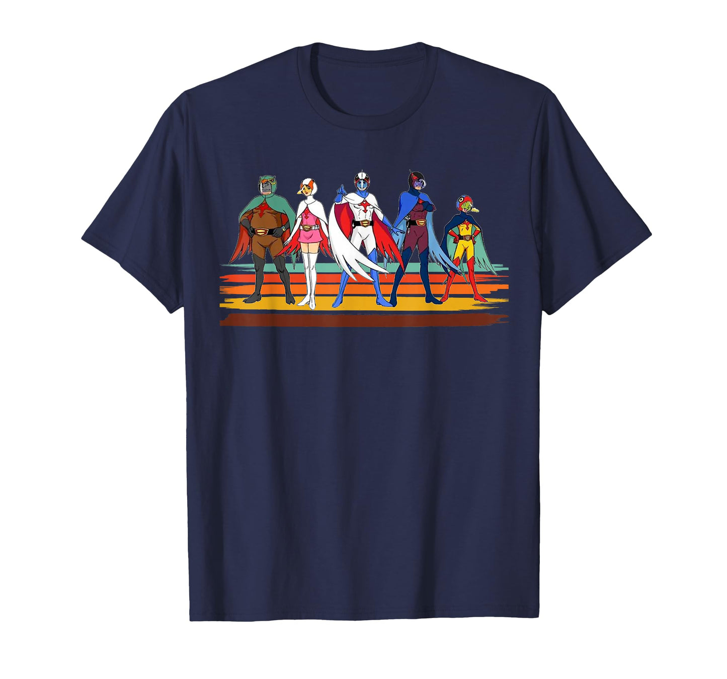 Battle of the planets vintage style brush Stripe T-Shirt