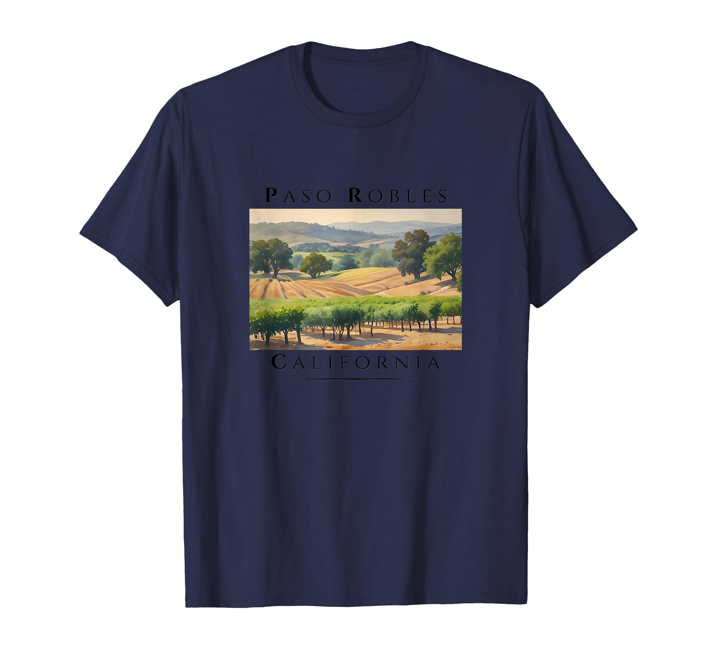 Vintage Paso Robles California Vineyard T-Shirt