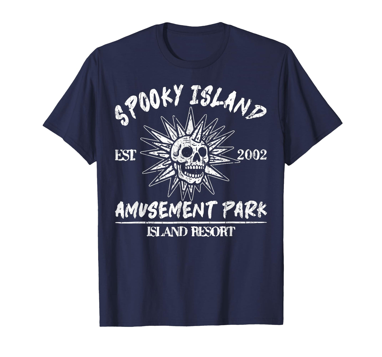 Vintage Spooky Island Est 2002 Amusement Park Island T-Shirt