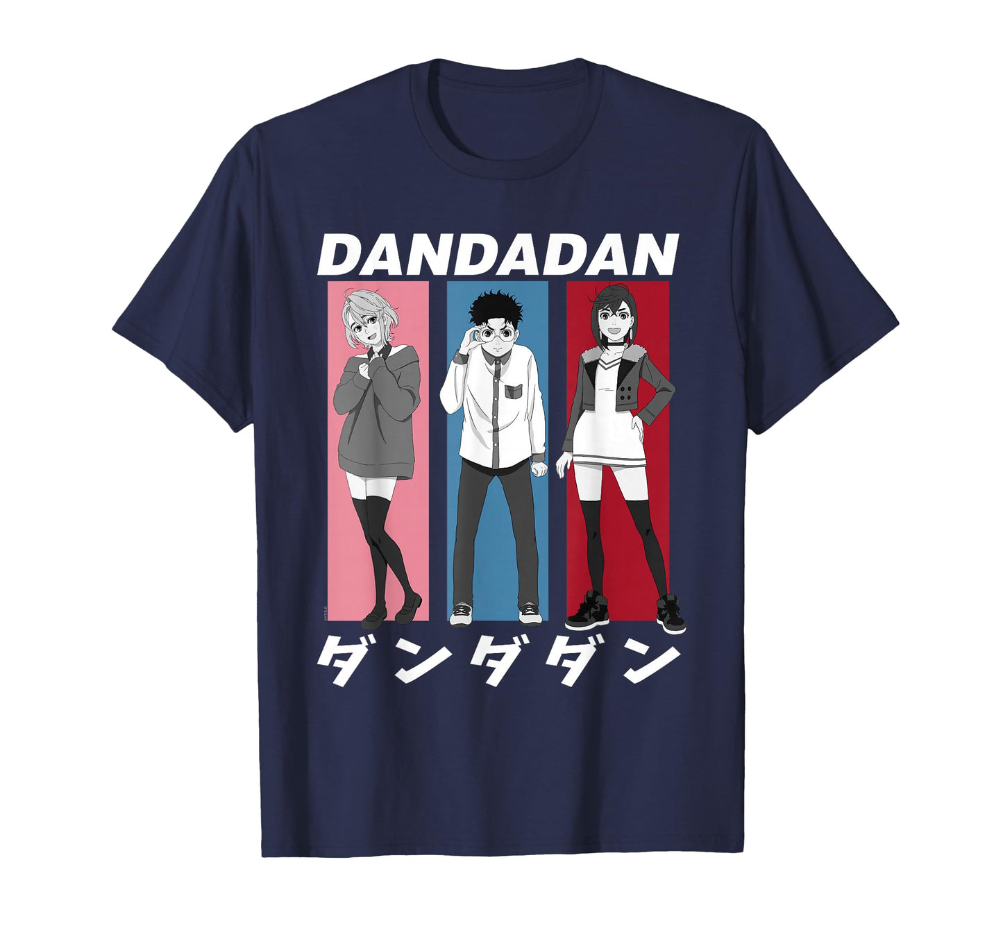 Dan Da Dan Momo Okarun Aira Colored Frames Anime T-Shirt