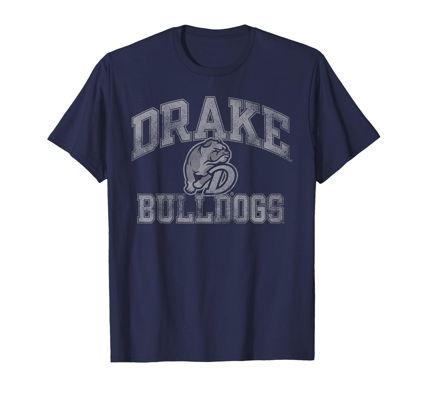 Drake Bulldogs Vintage Worn Royal Officially Licensed T-Shirt