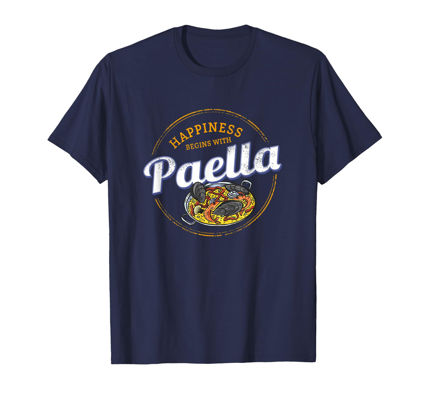 Paella Snack Vintage Spain Retro Paella Pan Souvenir T-Shirt