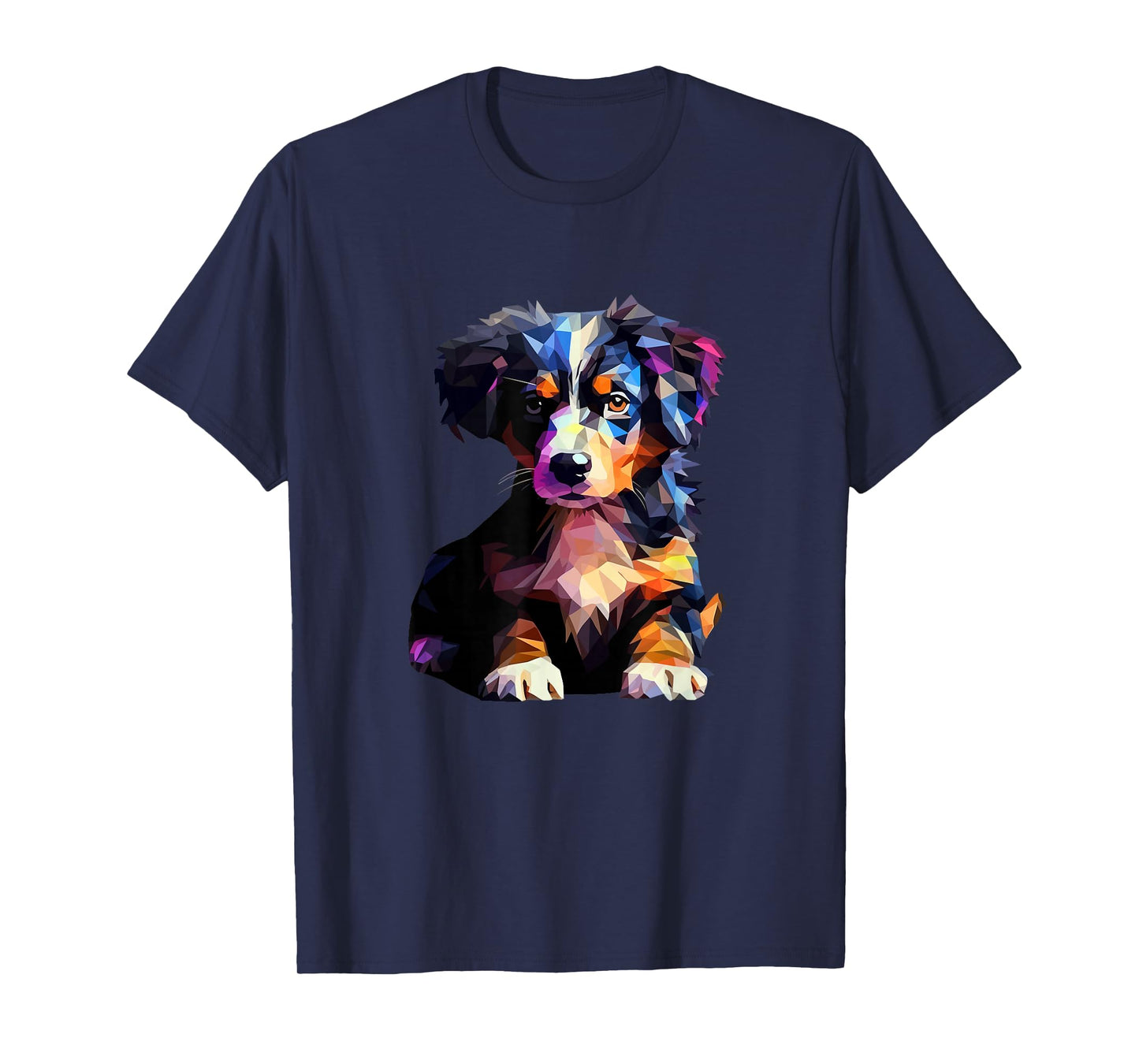 Miniature American Shepherd Puppy Dog Pop Art T-Shirt
