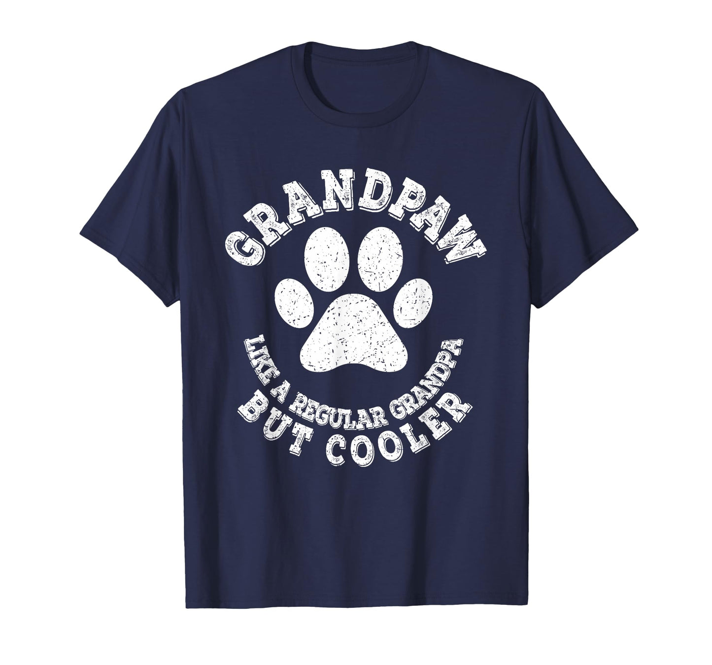 Grandpaw Dog Grandpa Grandfather Funny Vintage Grand Paw Men T-Shirt