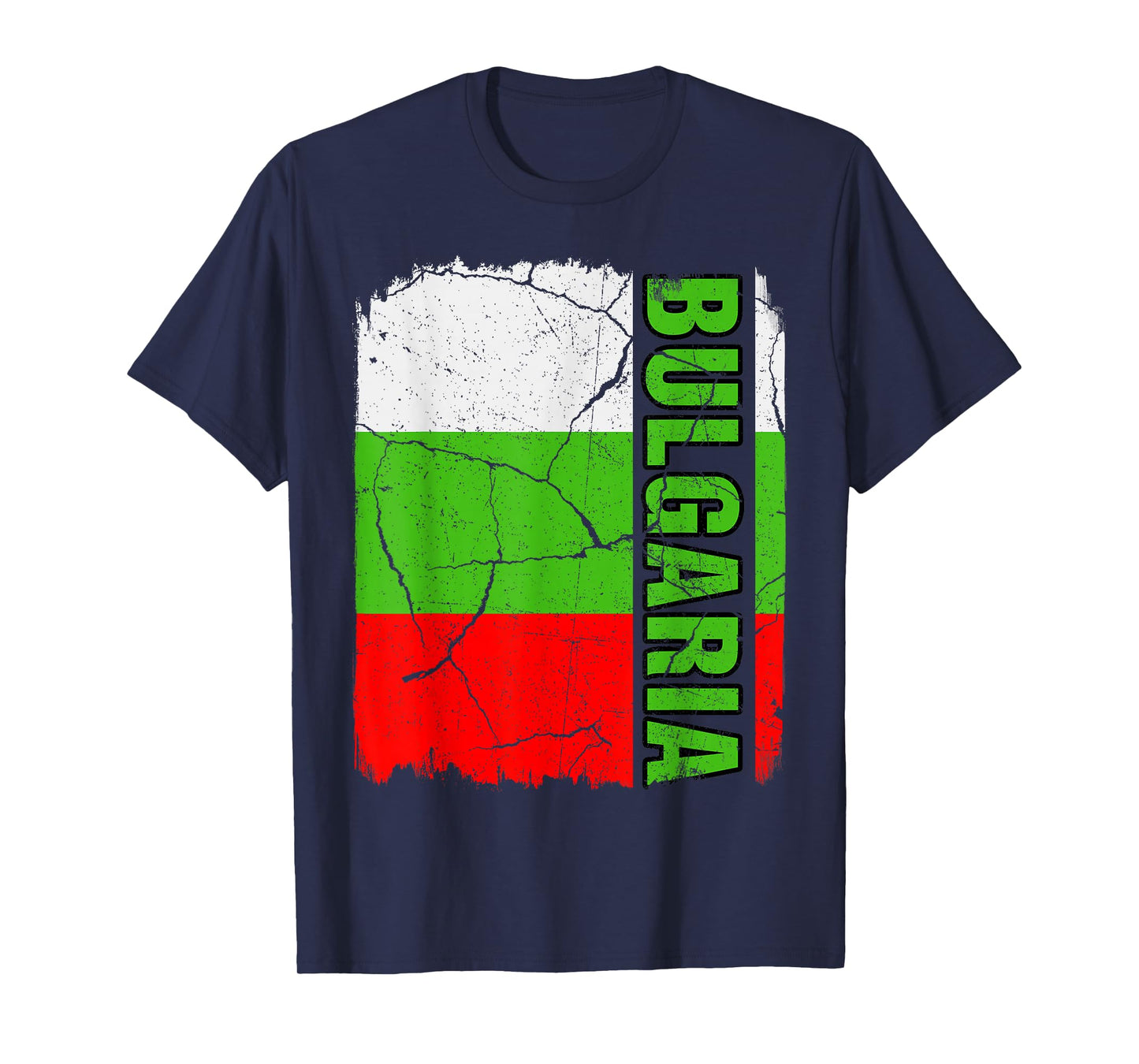 Vintage Bulgarian Flag Bulgaria Pride Roots Heritage Gift T-Shirt