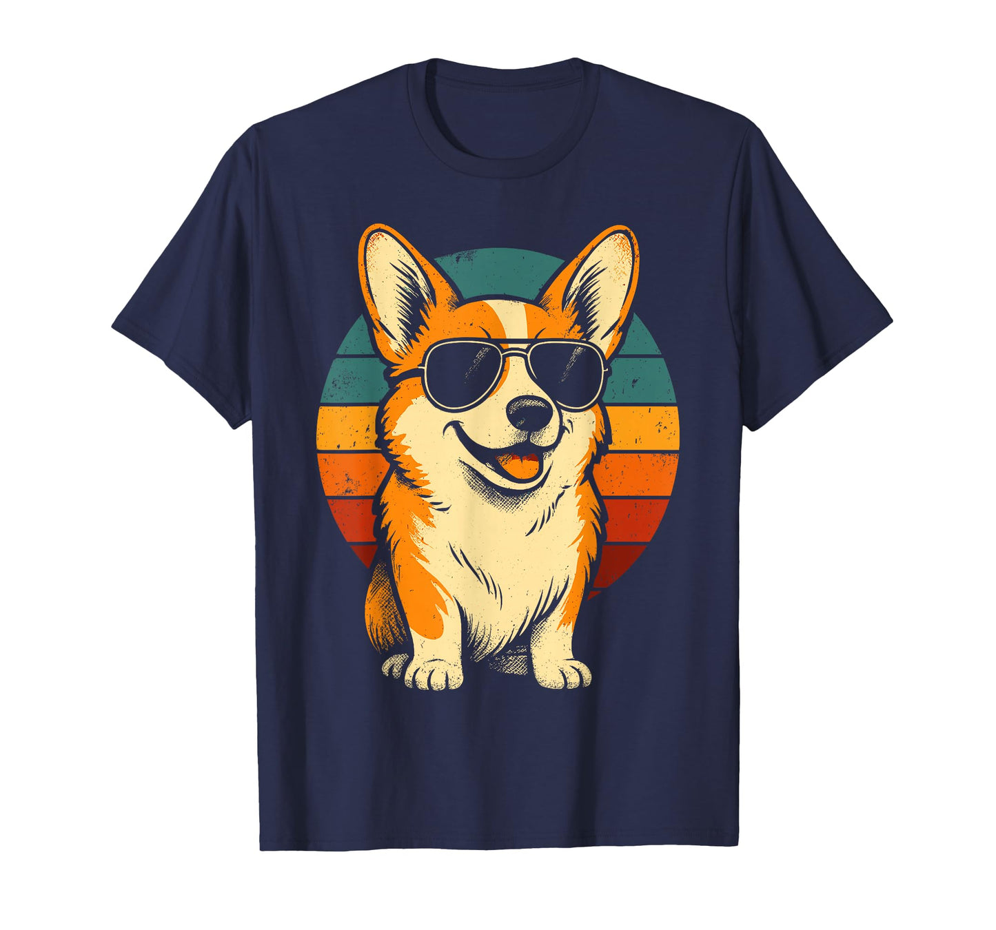 Retro Corgi in Sunglasses Men Women Kids Funny Corgi T-Shirt