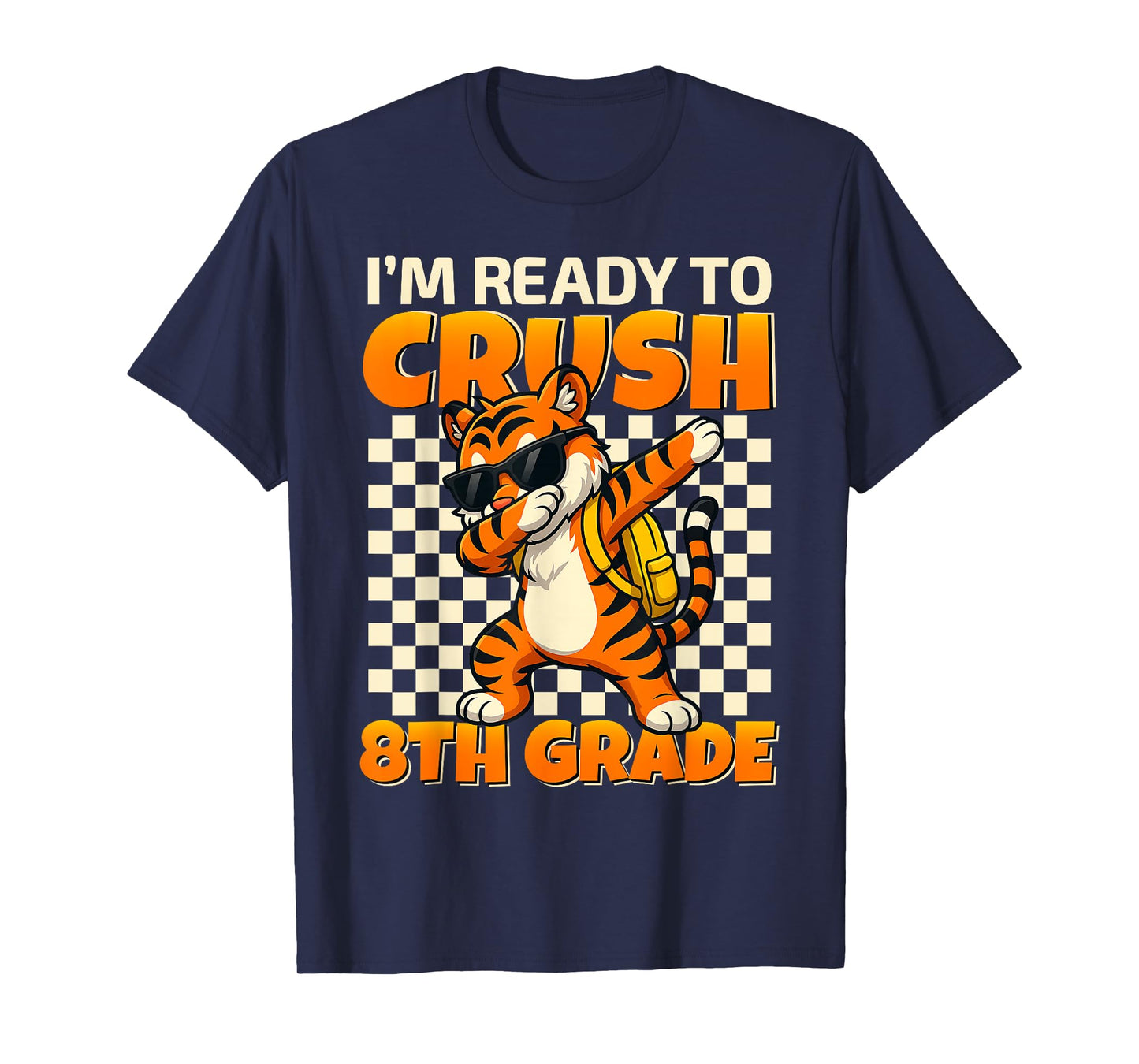 I'm Ready To Crush 8th Grade Dabbing Tiger Back To School T-Shirt