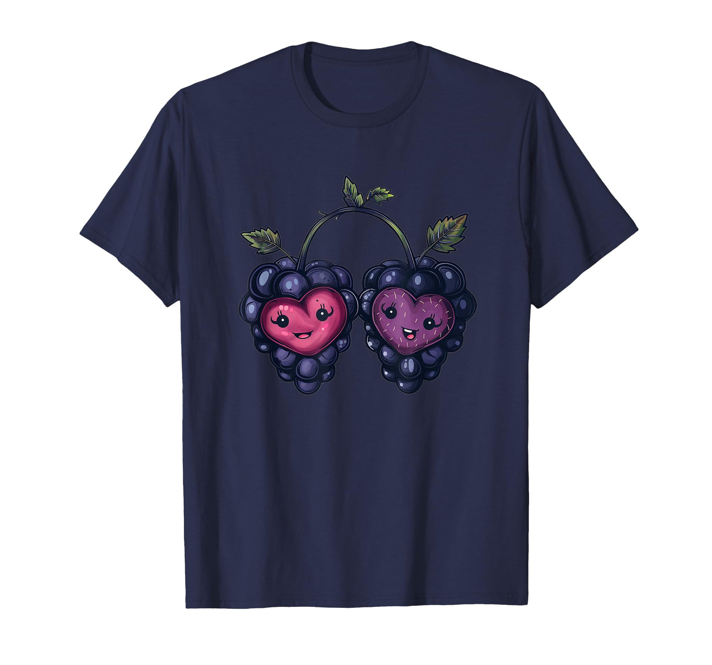 Berry Heart Costume for fruity Couples and Blackberry Lovers T-Shirt