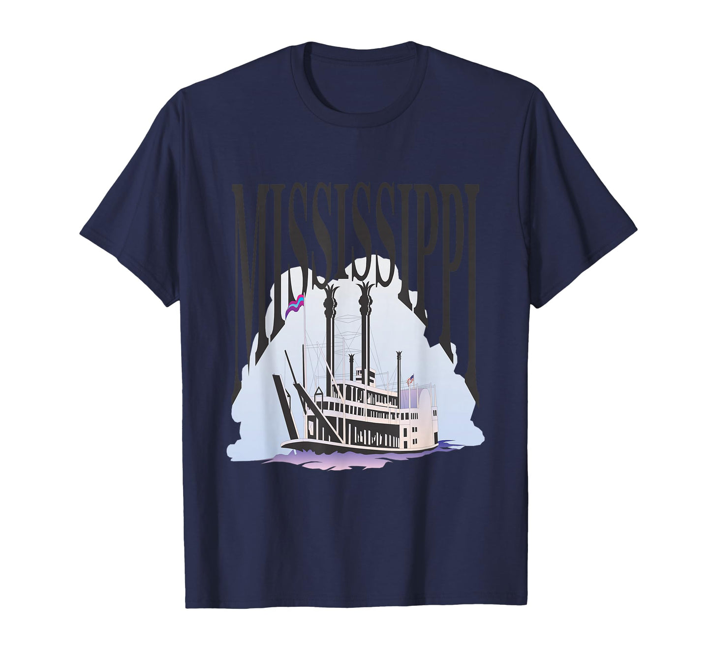 Mississippi Steamboat Riverboat Paddlewheel Steamship T-Shirt
