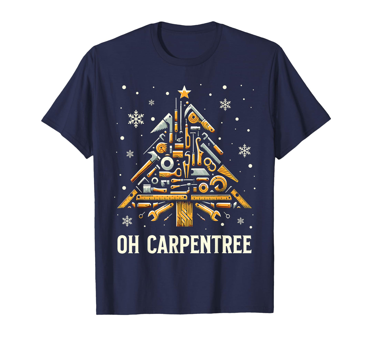 Christmas Carpentry Woodworker Woodworking Christmas T-Shirt