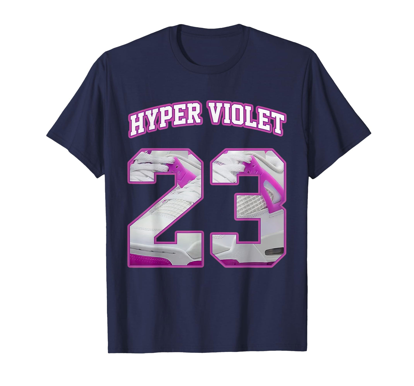 Number 23 Hyper Violet 4s Loser Lover Matching Tee Retro T-Shirt
