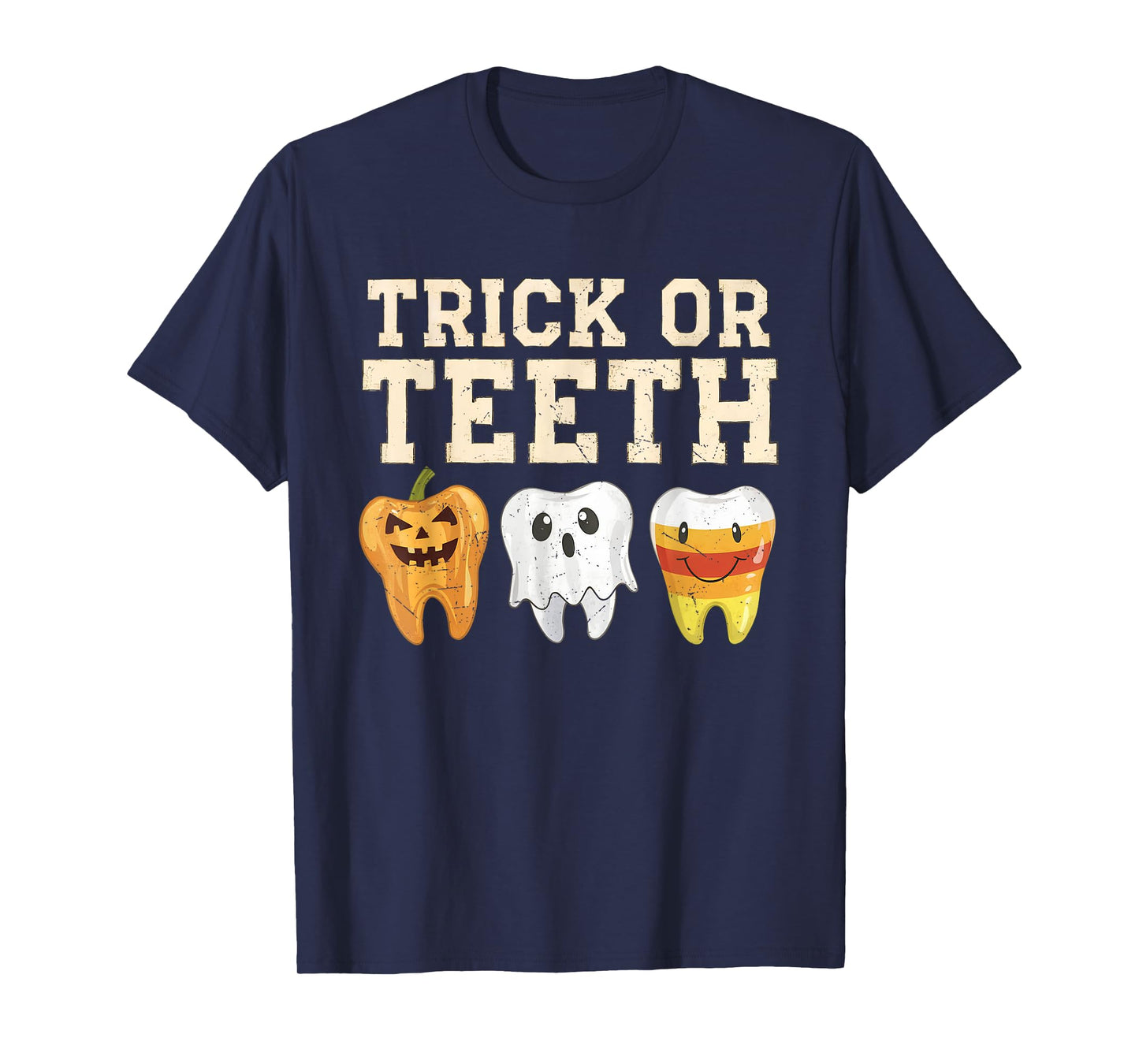 Trick Or Teeth Halloween Dental Crew Dentist Boys Girls Kids T-Shirt