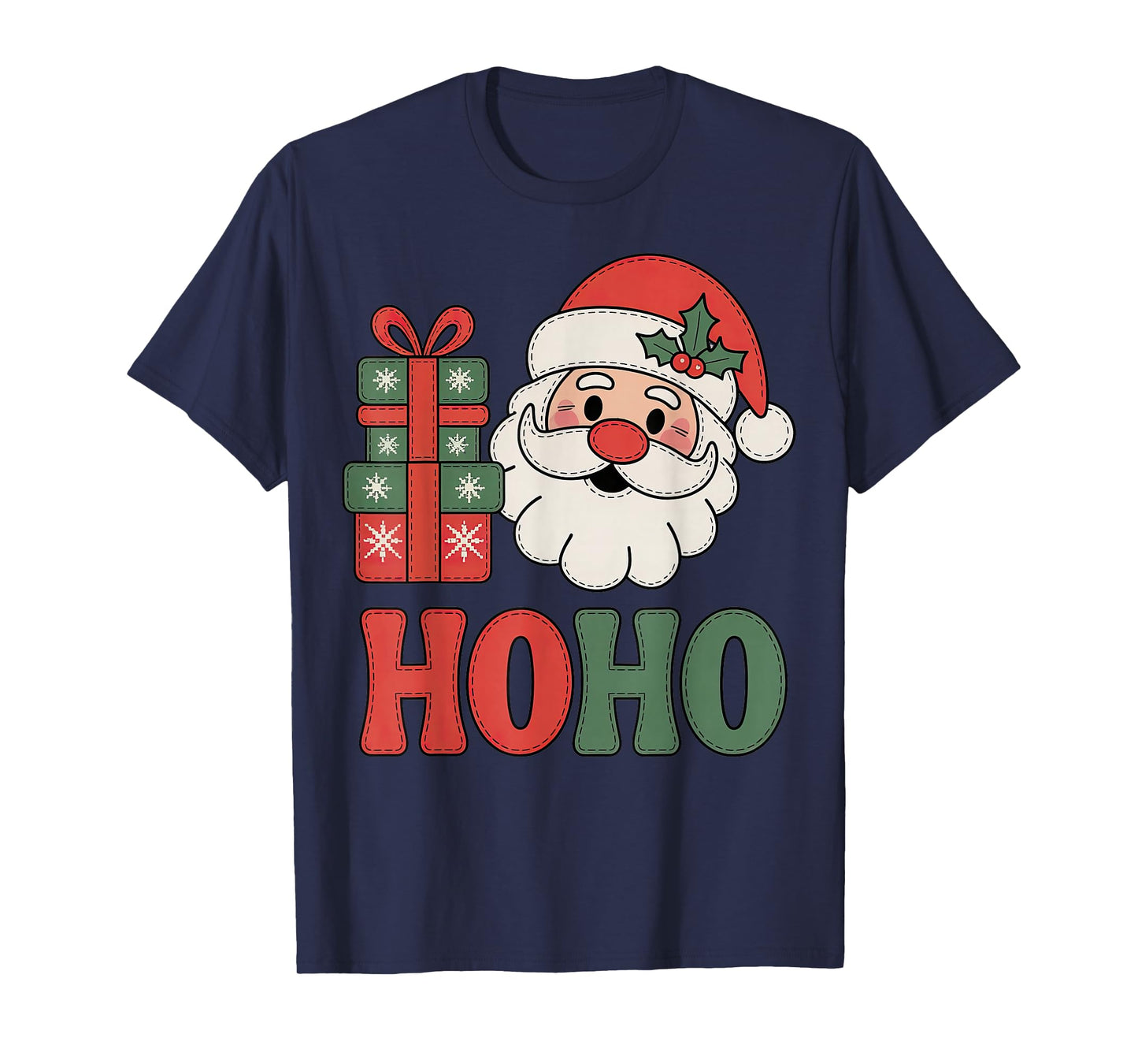 Santa HoHo Classic Americana Retro Country Christmas T-Shirt
