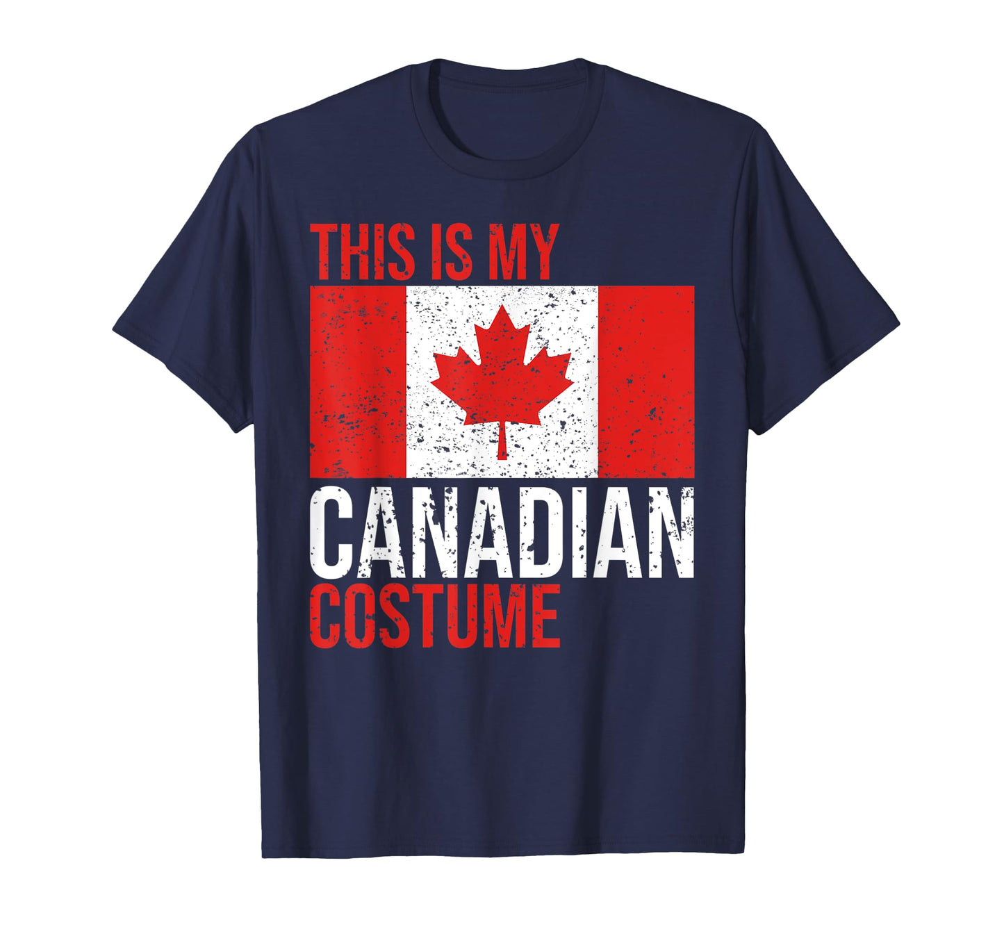Vintage This Is My Canadian Flag Costume for Halloween T-Shirt