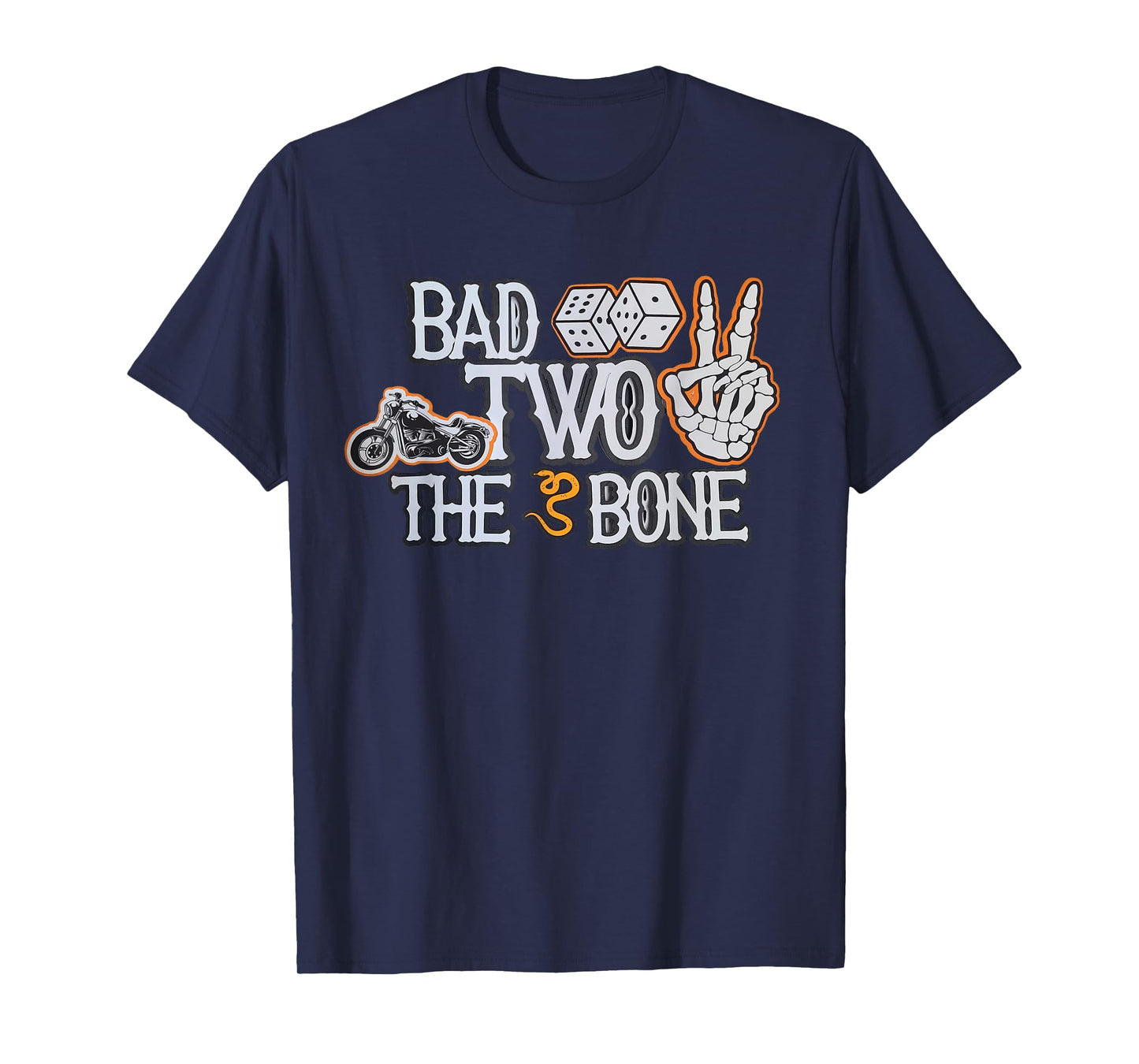 Bad To The Bone Skeleton TWO Birthday Toddler Kids Funny T-Shirt