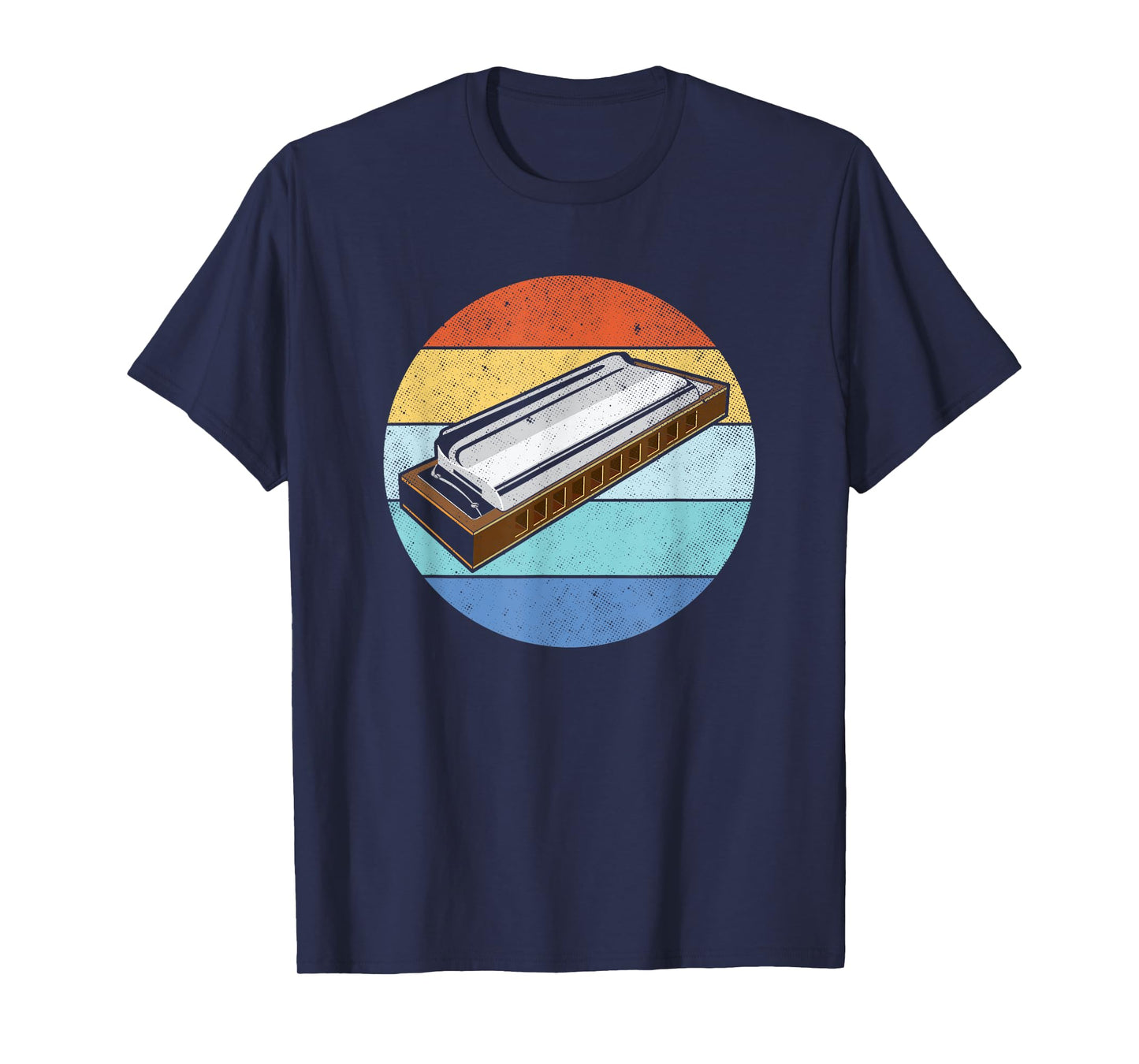 Harmonica Vintage Retro Harmonica Player Gift T-Shirt