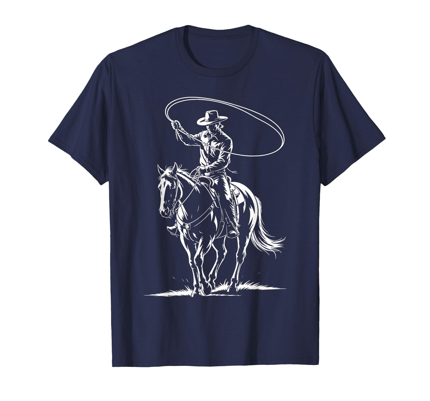 Western Country Men Rodeo Retro Southern Cowboy T-Shirt