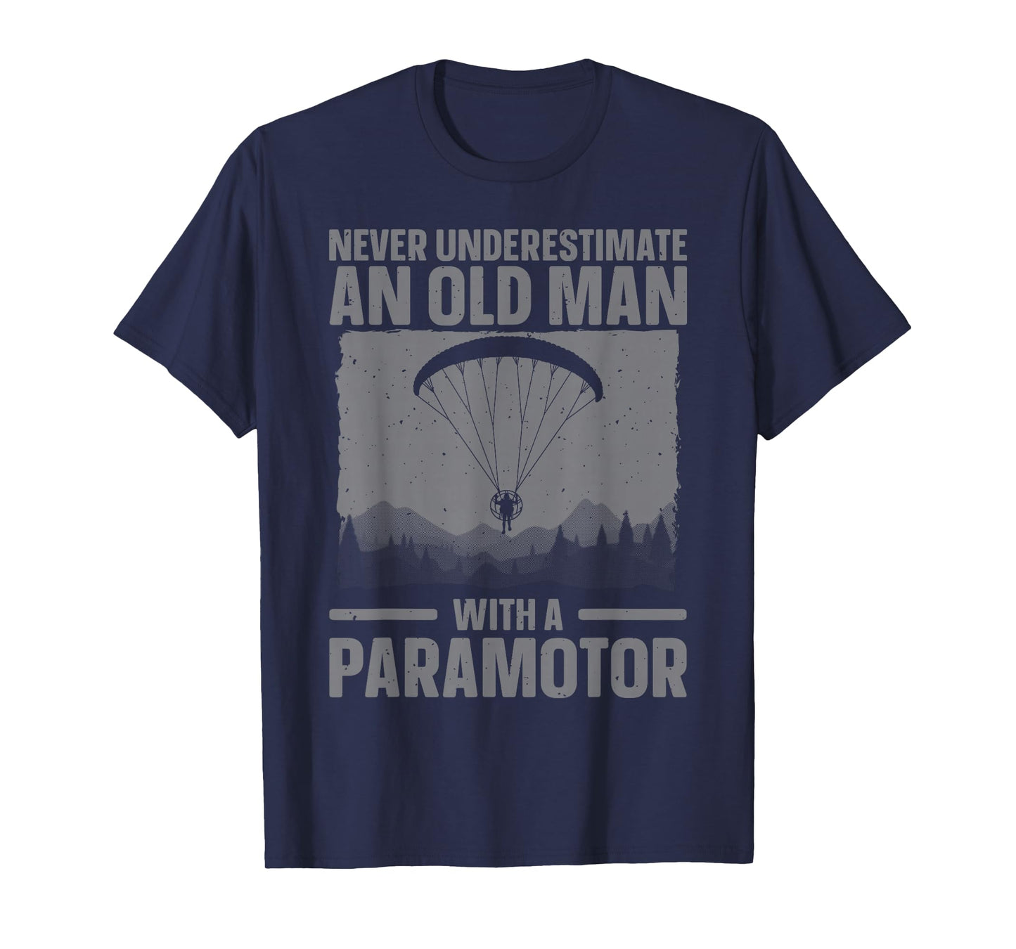 Cool Paramotor Art for Men Grandpa Paragliding Paramotoring T-Shirt