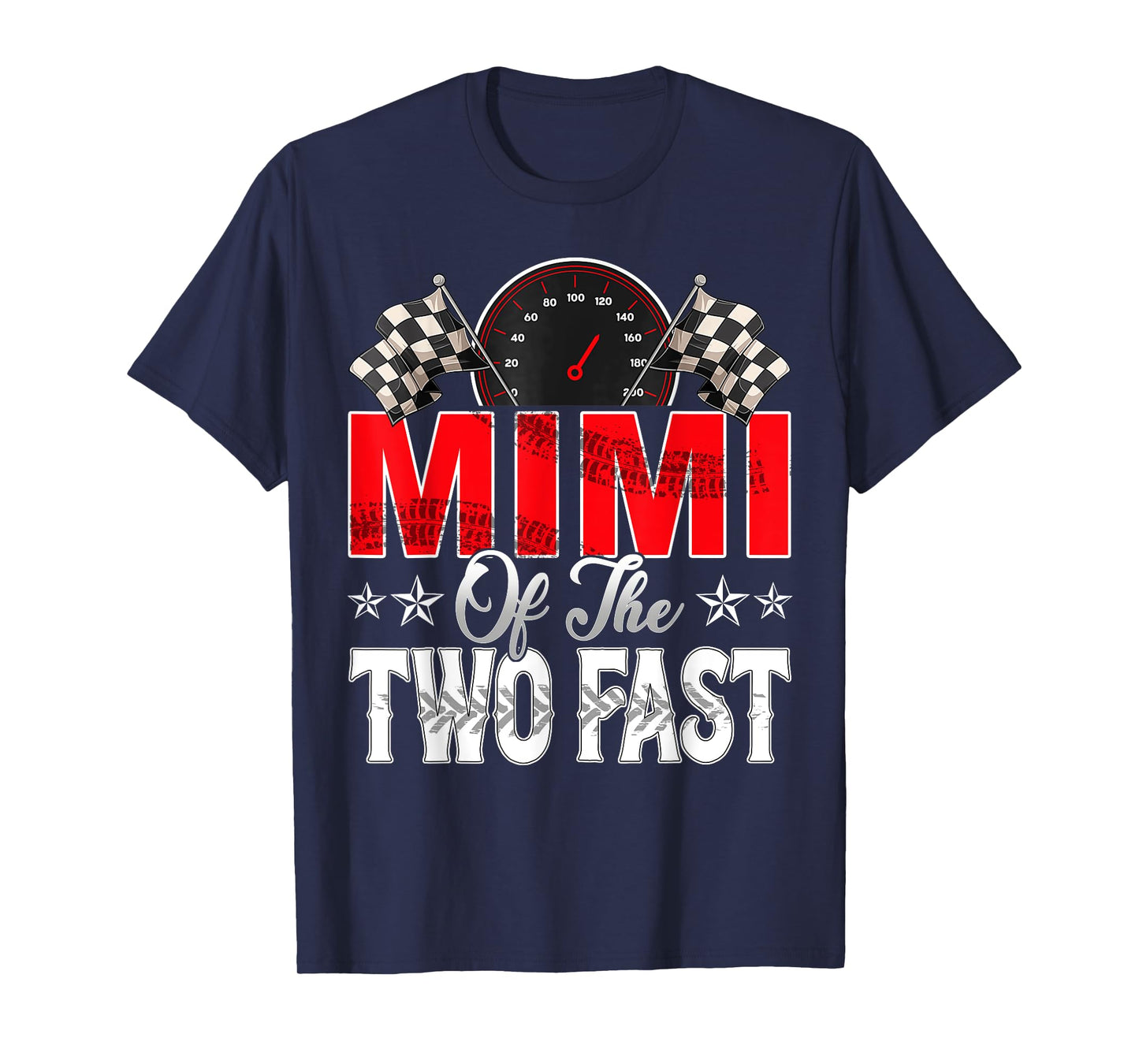 Mimi Of The Two Fast Second Birthday Racing Car Family T-Shirt