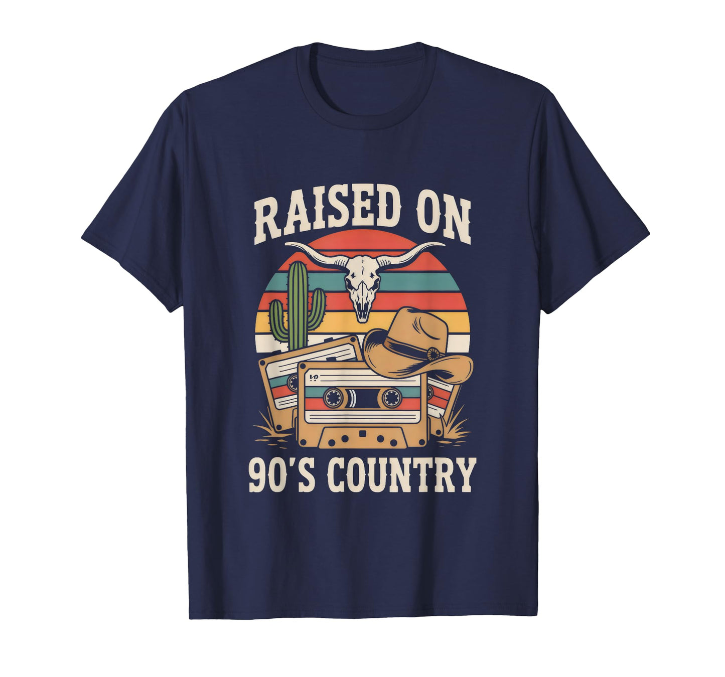 Raised On 90s Country Vintage Western T-Shirt