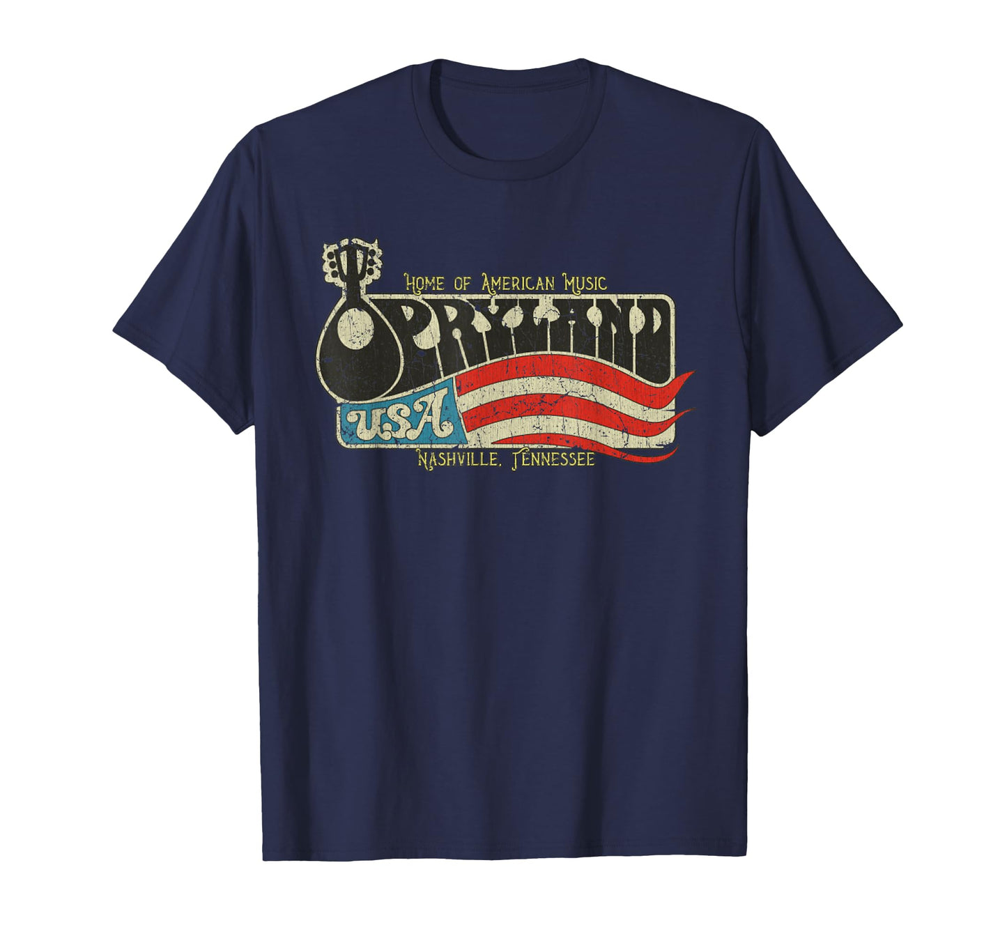 Vintage Opryland Vintage 1972 Tennessee USA Flag Women Men T-Shirt