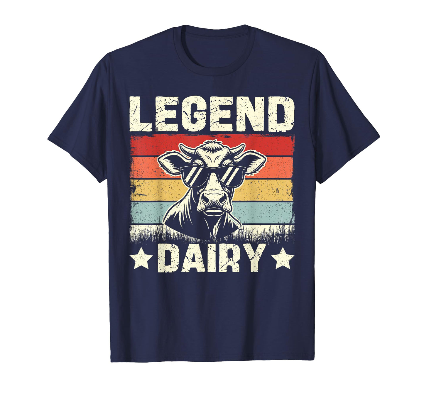 Legend Dairy Holstein Jersey Cow Mile Lactose Farming T-Shirt