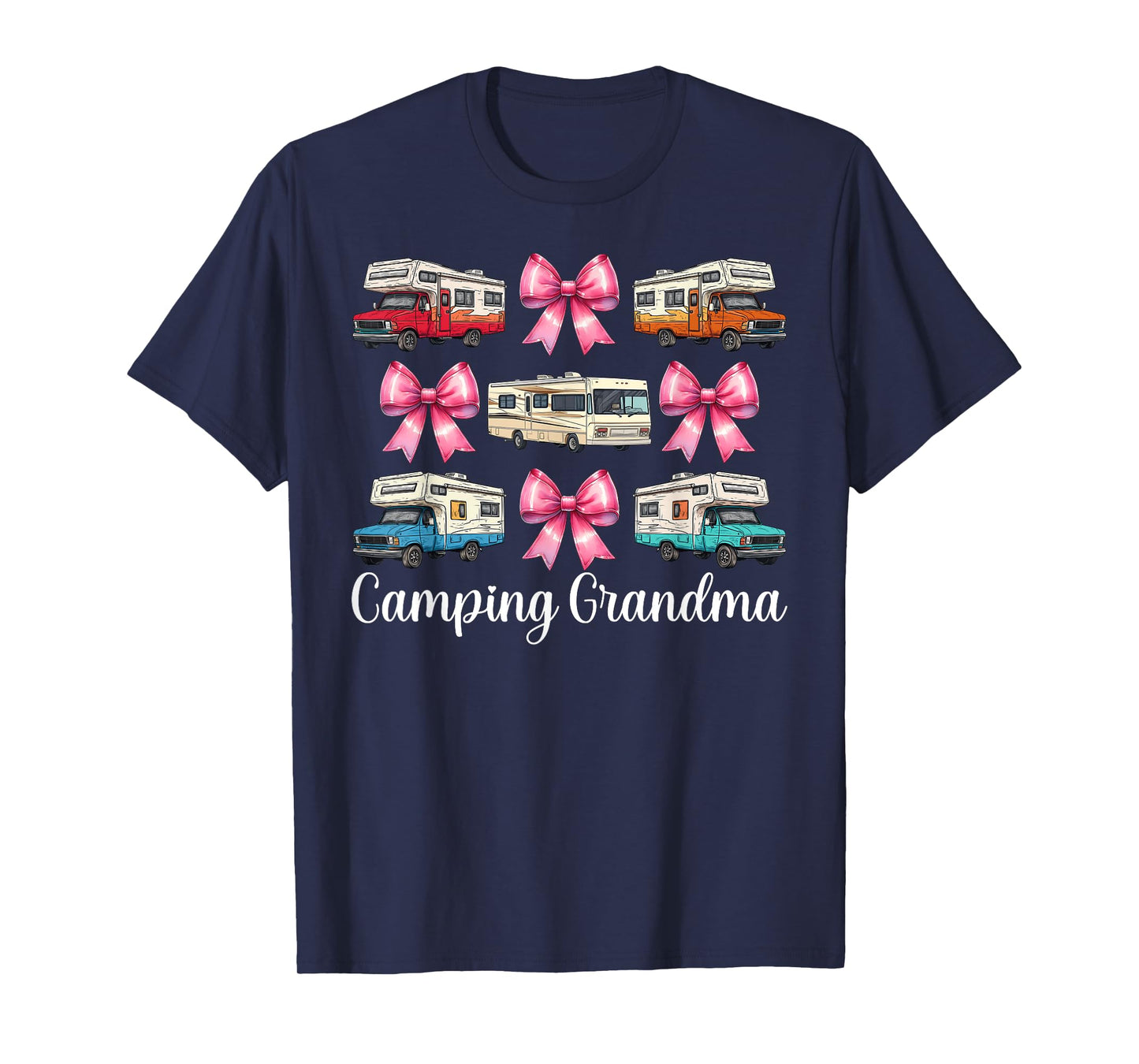 Camping Grandma RV Camping Camper Motorhome Nana Coquette T-Shirt