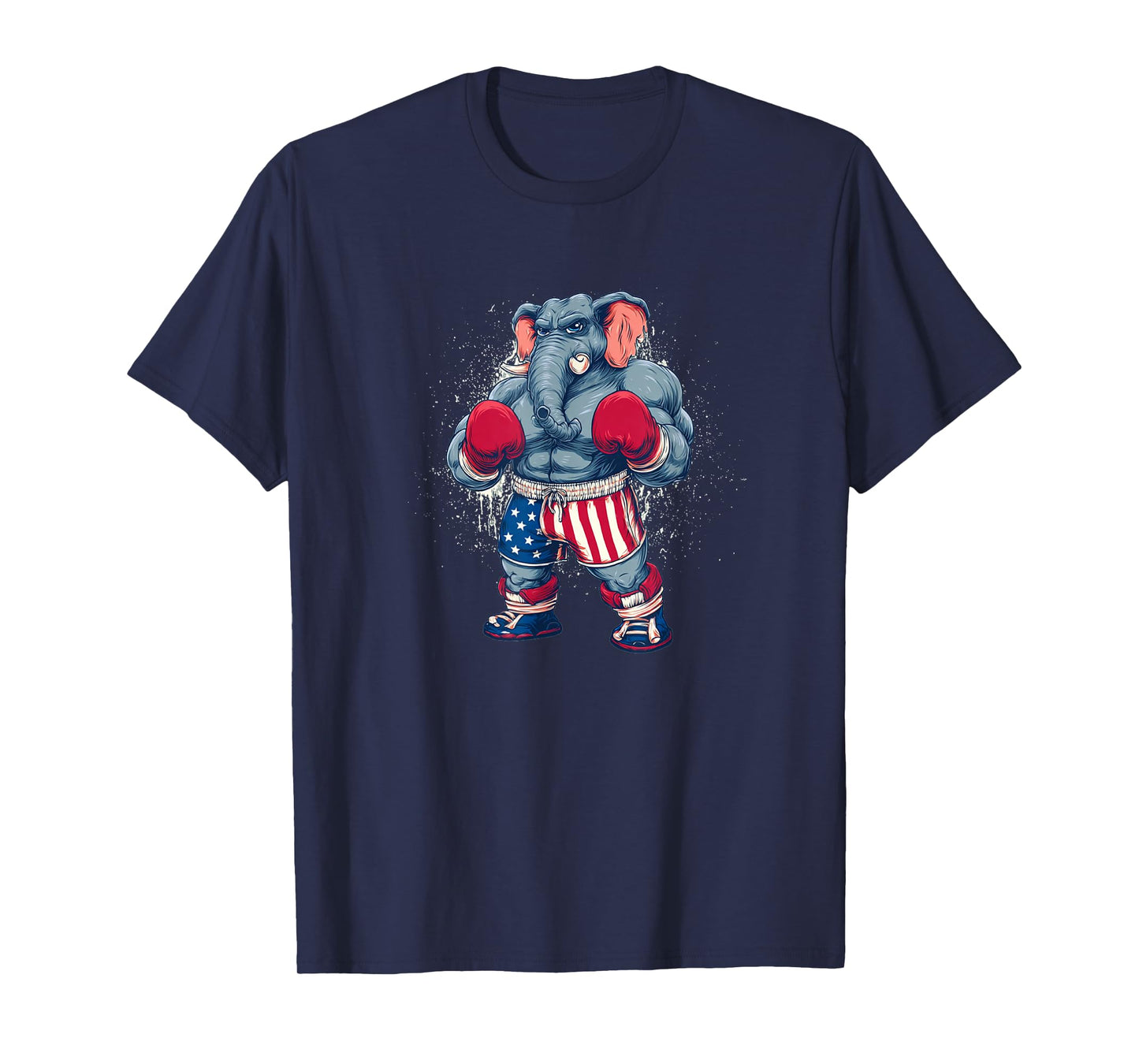 Awesome Elephant with Boxing Gloves for Sport Fans T-Shirt