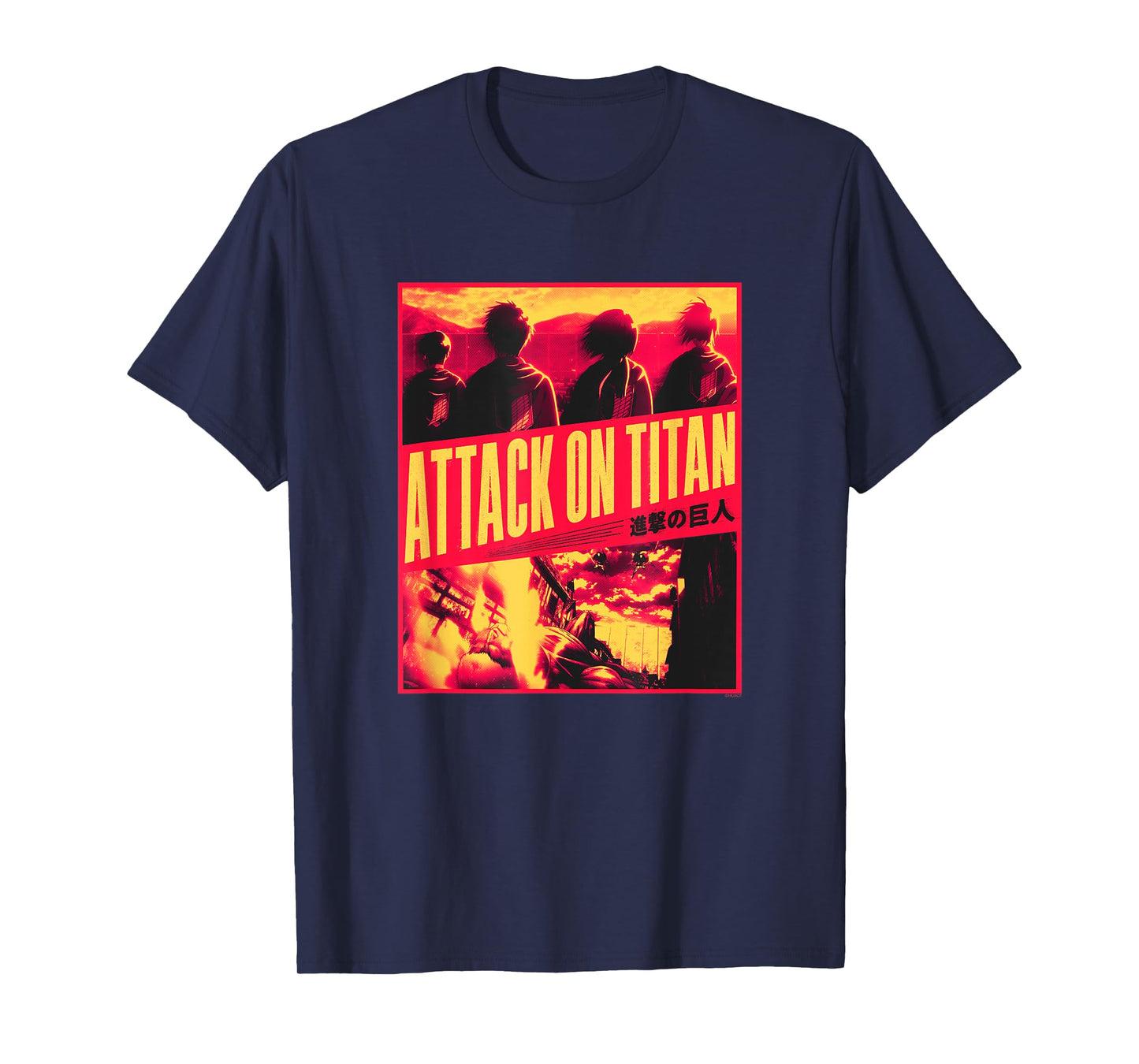 Attack on Titan Season 3 Slanted Type Attack Anime T-Shirt