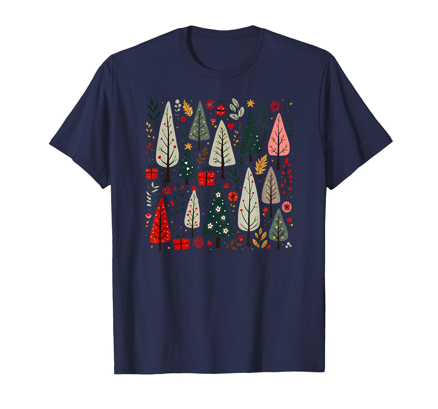 Whimsical Christmas Tree Forest T-Shirt