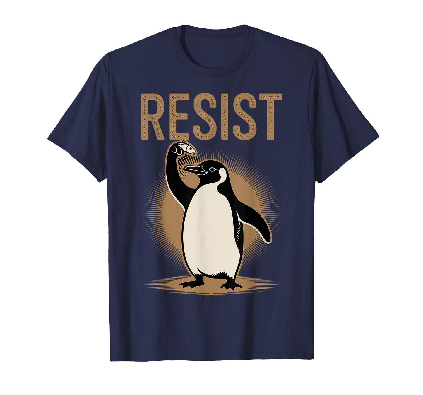 Resist Penguin Activism Funny Gifts Men Women Kids Graphic T-Shirt