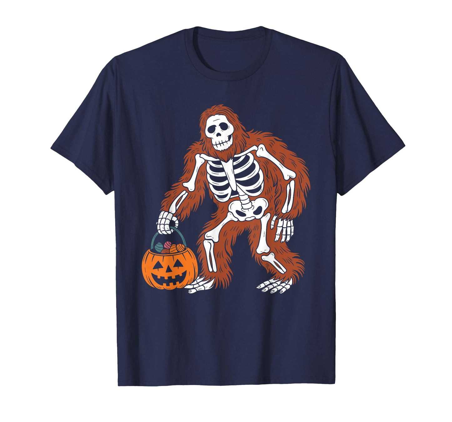 Halloween Sasquatch Bigfoot Halloween Costume Pumpkin T-Shirt