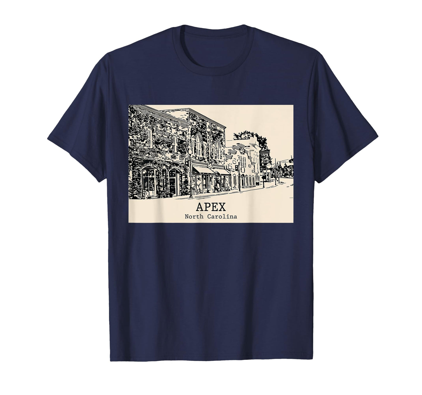 Apex North Carolina Vintage Retro Travel Souvenir T-Shirt