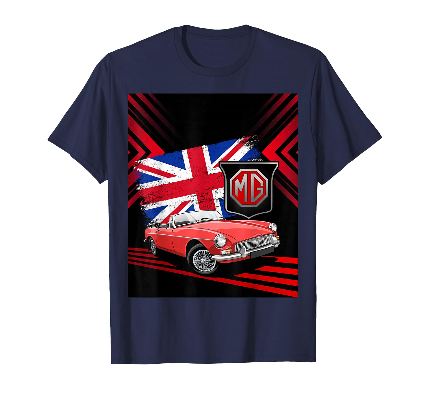 British Classic Sports Car - MG MGB Convertible T-Shirt
