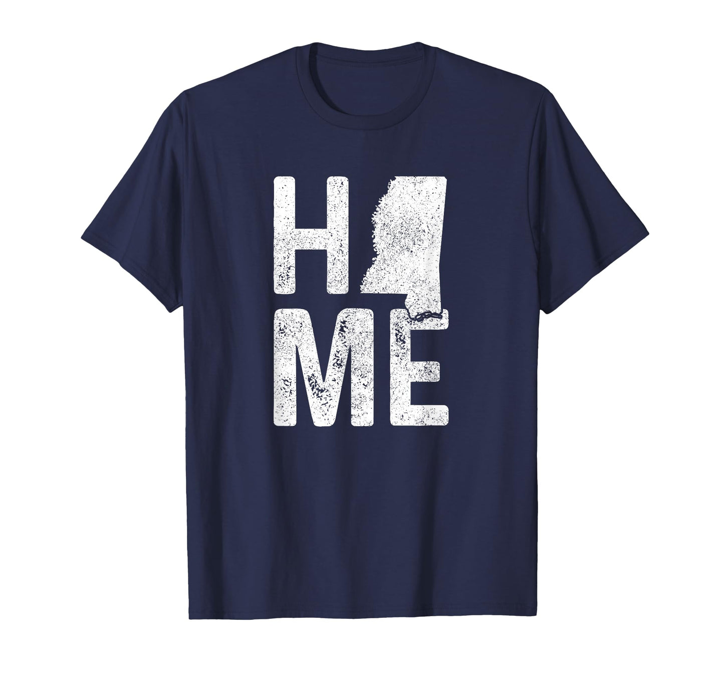 Mississippi Home Vintage State Map Pride Gift T-Shirt