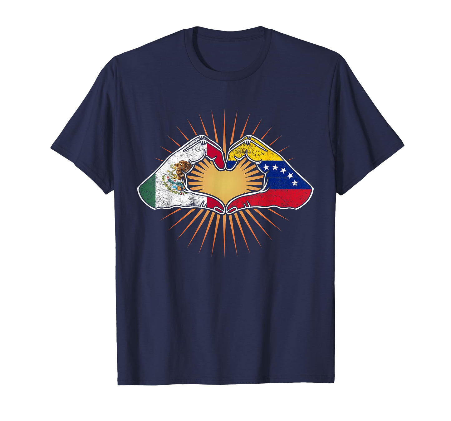 Mexico and Venezuela. Heart Hands T-Shirt