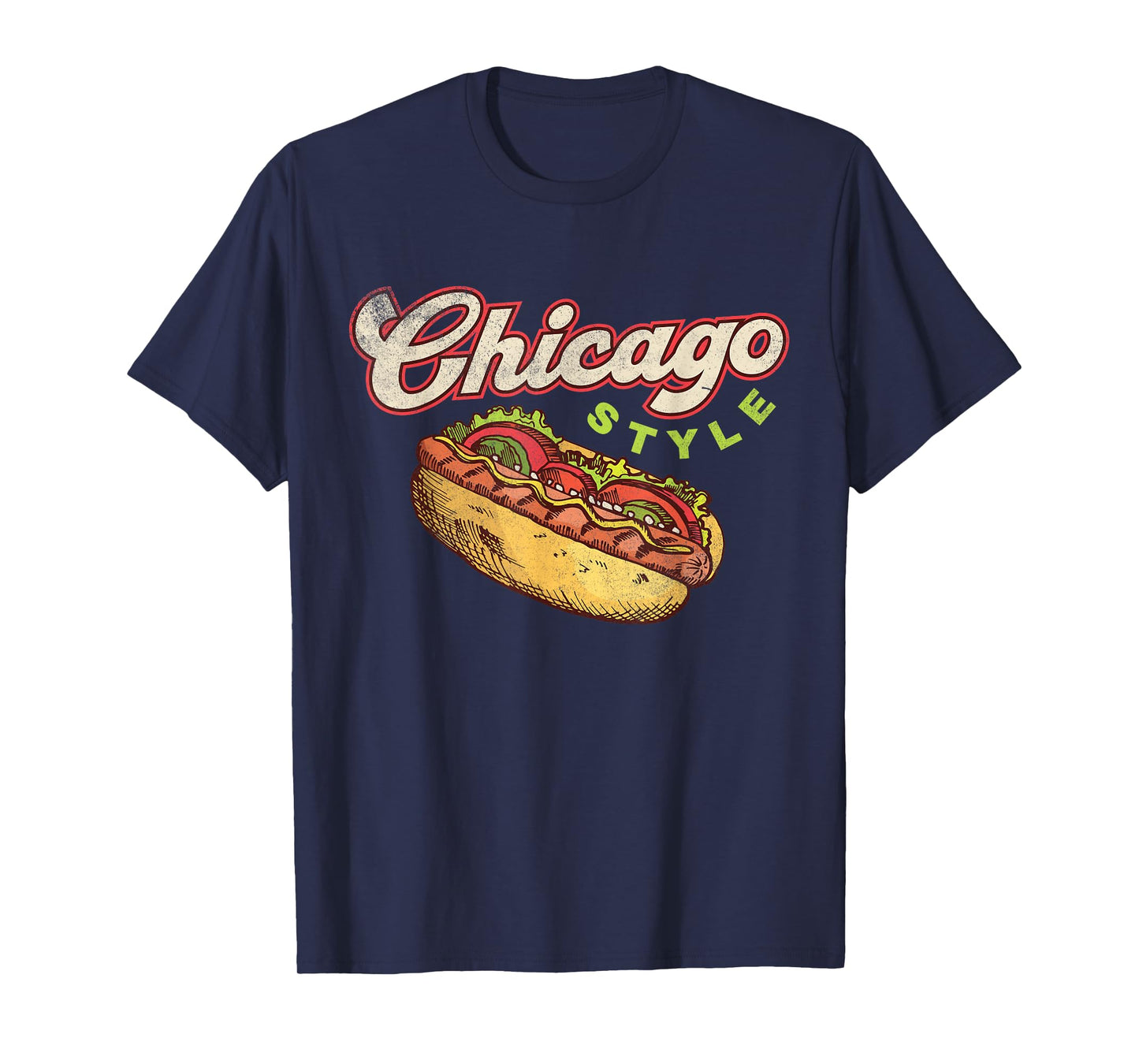 Chicago Hot Dog Hotdog Tourist Summer Souvenir Travel T-Shirt