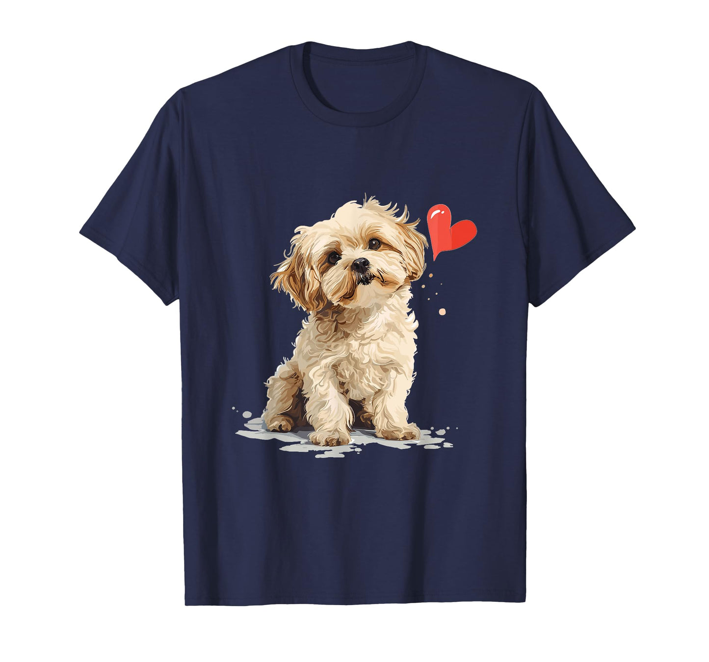 Maltipoo Dog Breed Pet Cute Funny Graphic T-Shirt
