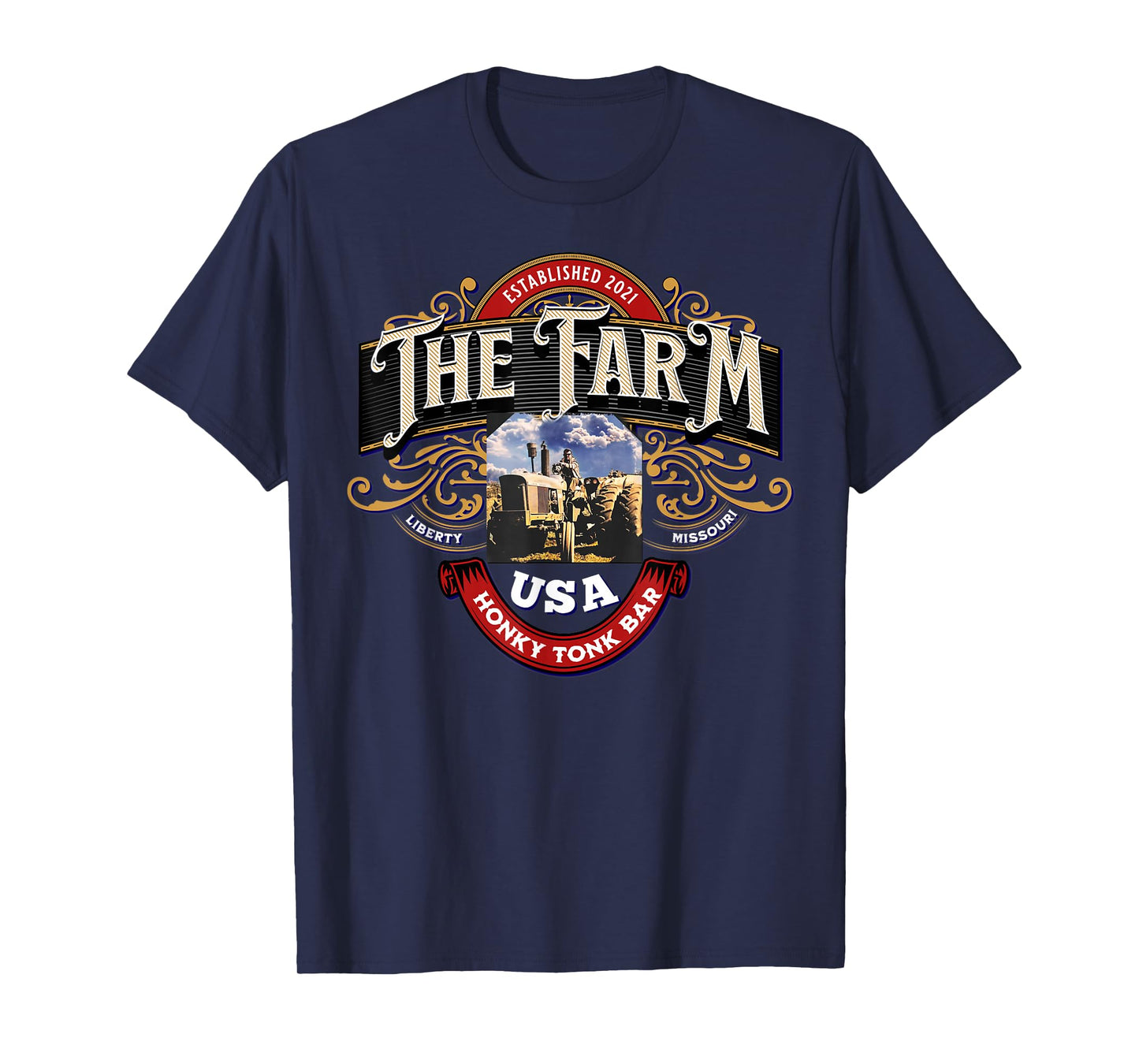 The Farm Liberty Missouri USA Live Music Bar Honky-tonk T-Shirt
