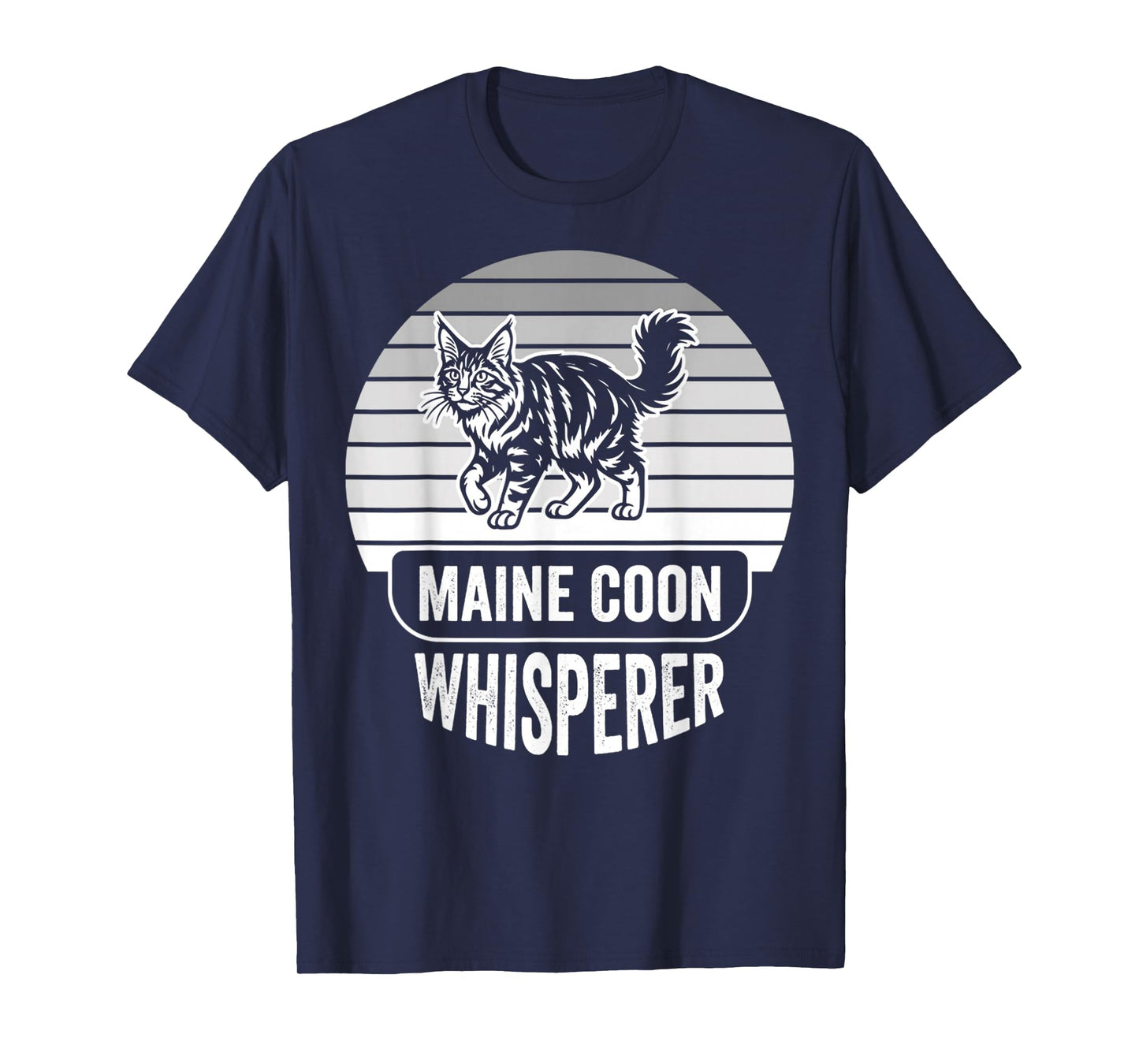 Maine Coon Whisperer Cat Lover Design T-Shirt